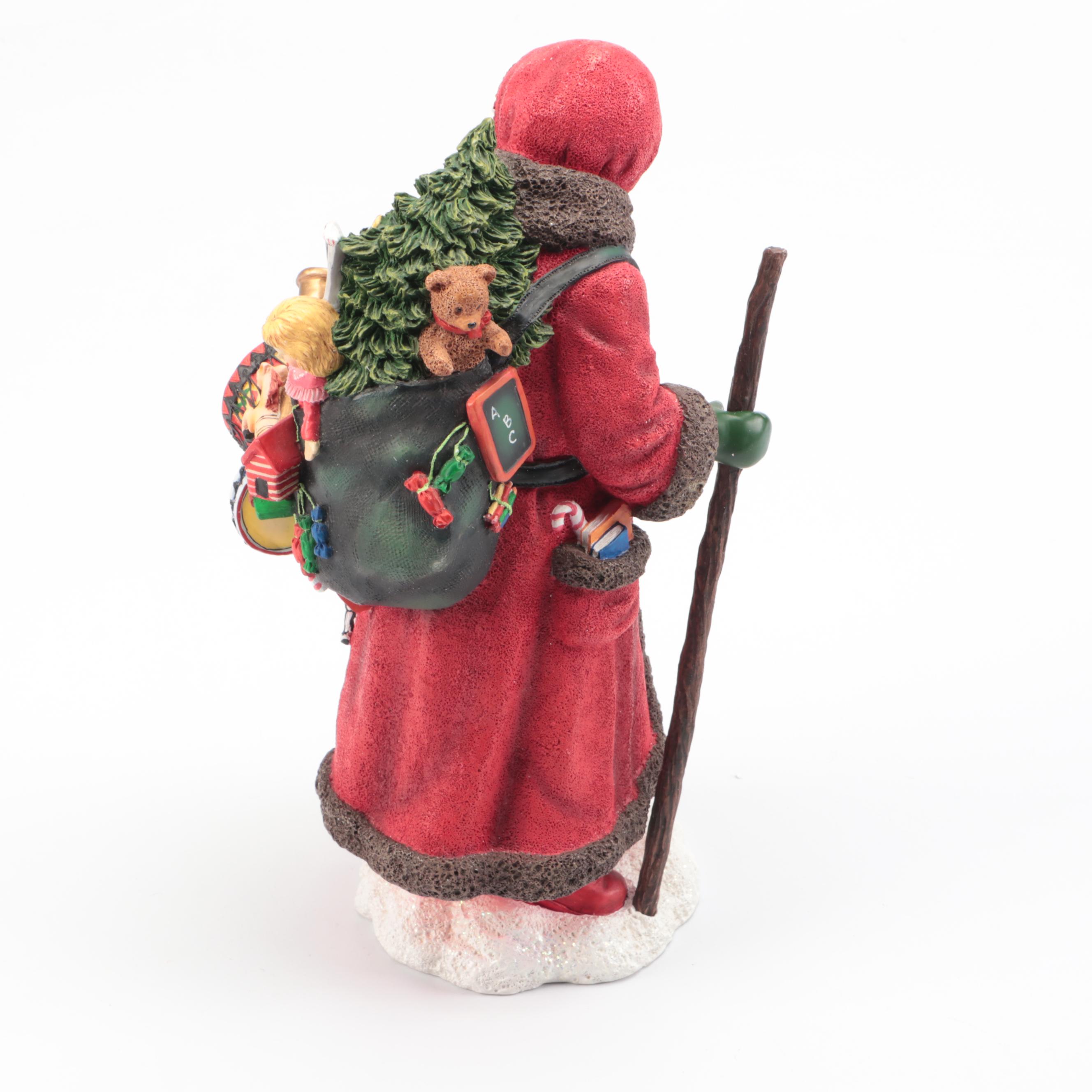 Rockwell Heirloom Santa Collection "Santa's Workshop" with More Santa Figures