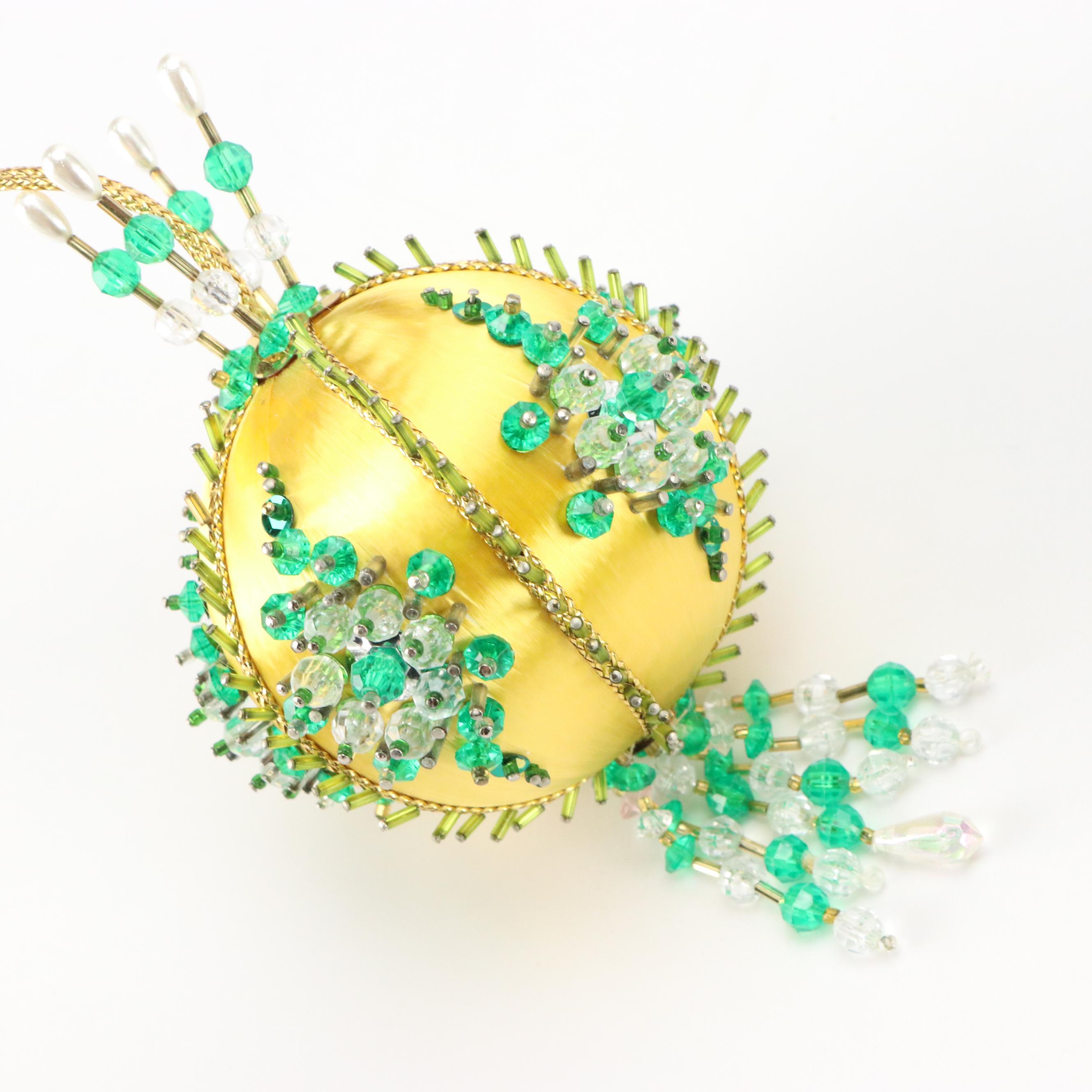 Embellished and Beaded Hot Air Balloon and Other Christmas Ornaments