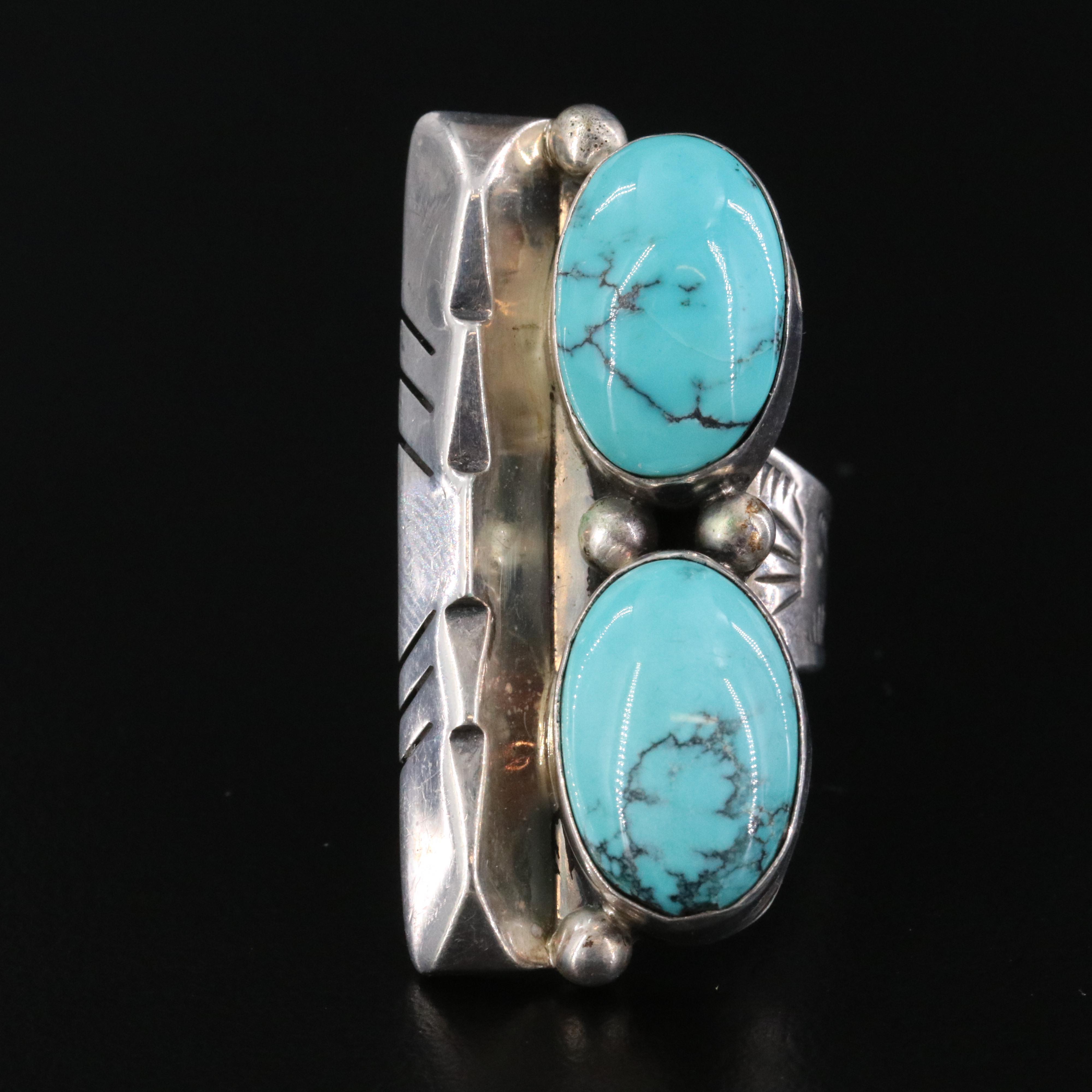 Wilson Padilla Navajo Diné Sterling Turquoise Ring