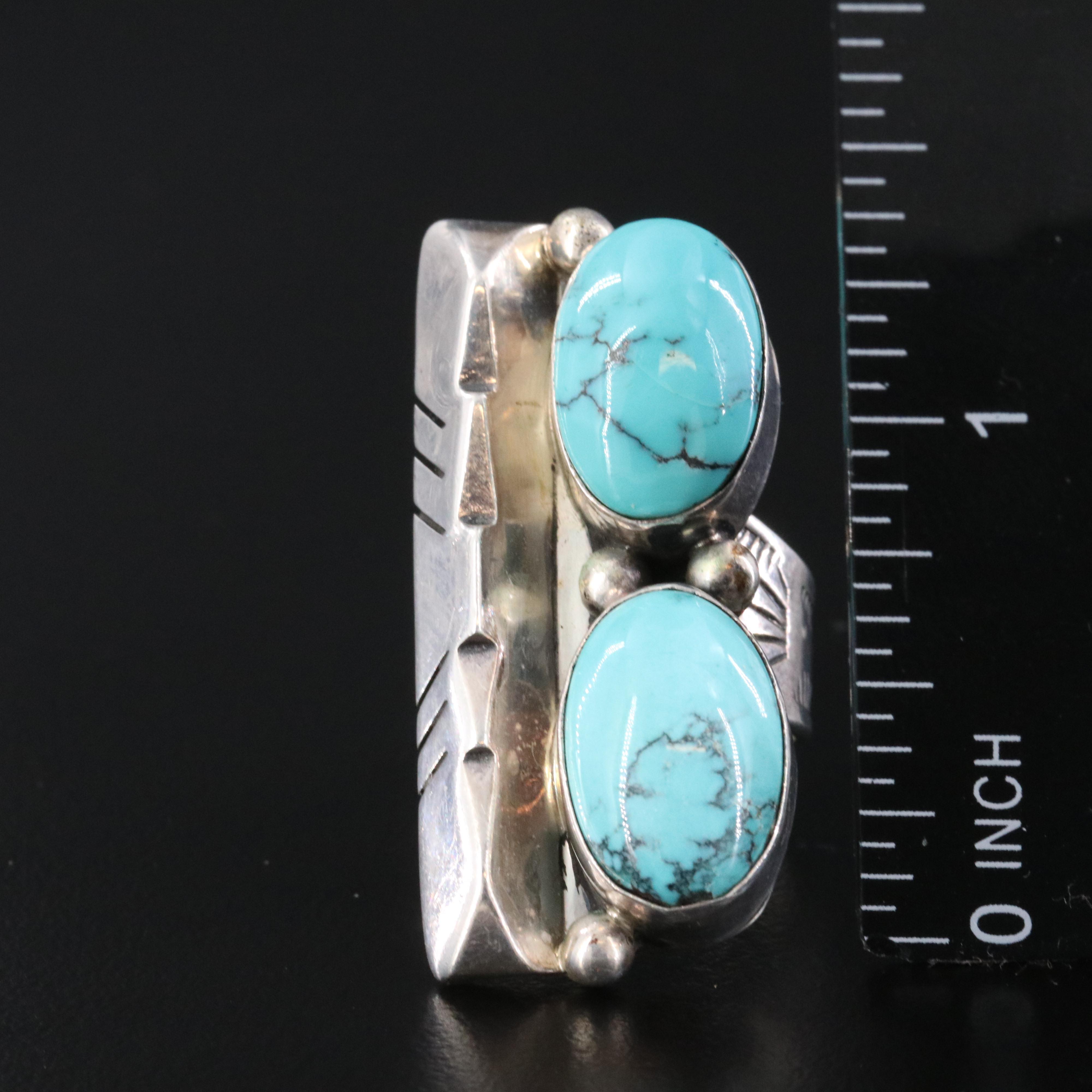 Wilson Padilla Navajo Diné Sterling Turquoise Ring