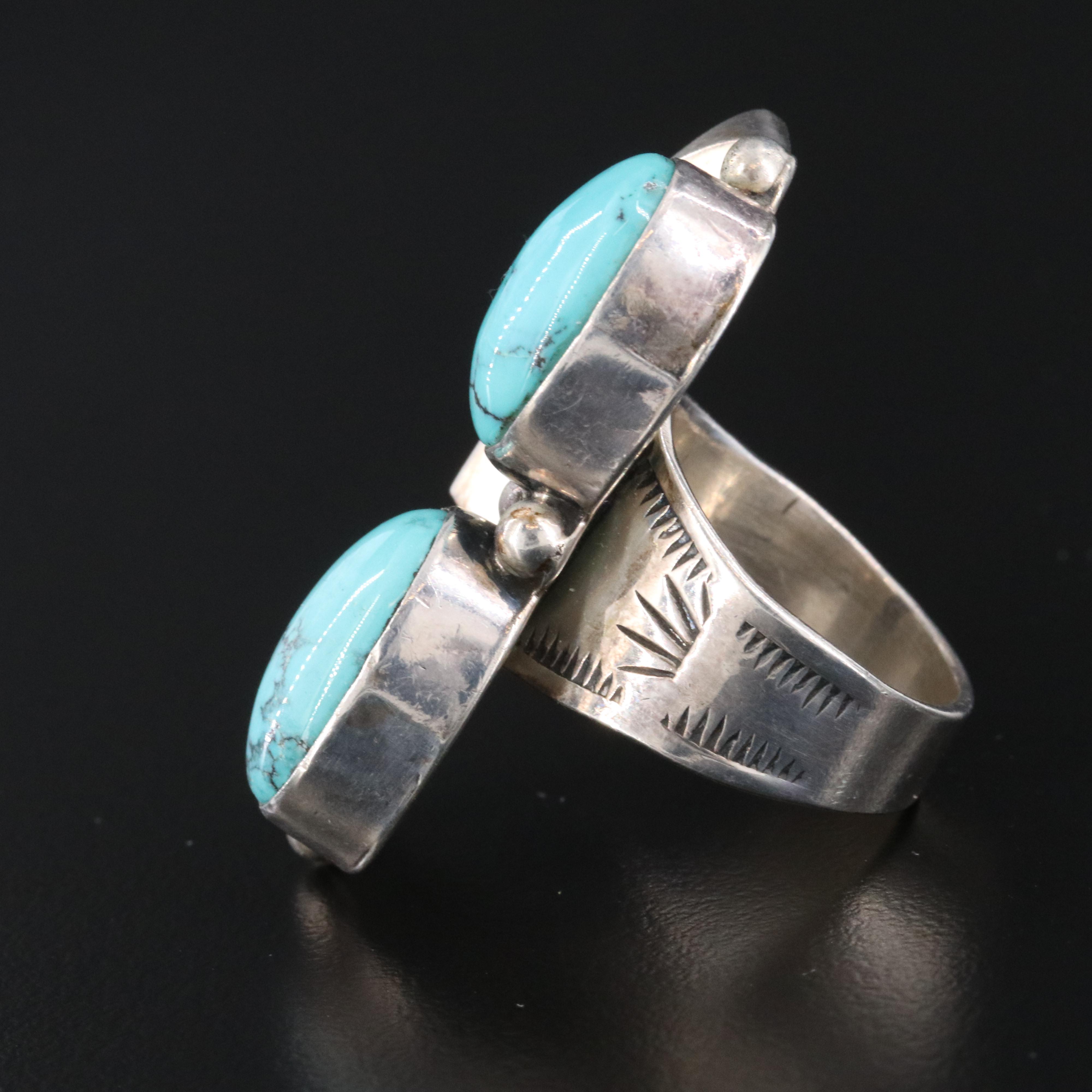 Wilson Padilla Navajo Diné Sterling Turquoise Ring