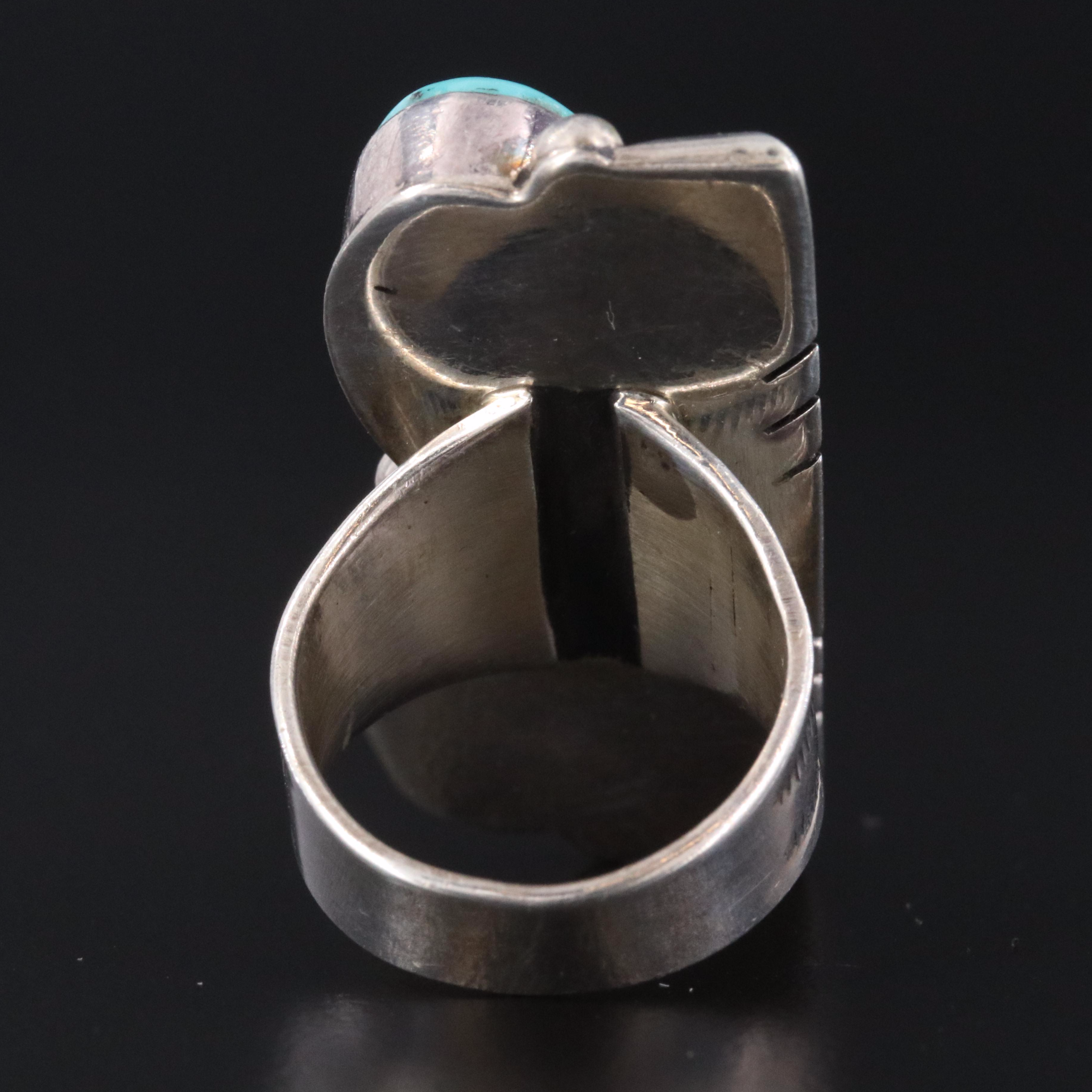 Wilson Padilla Navajo Diné Sterling Turquoise Ring