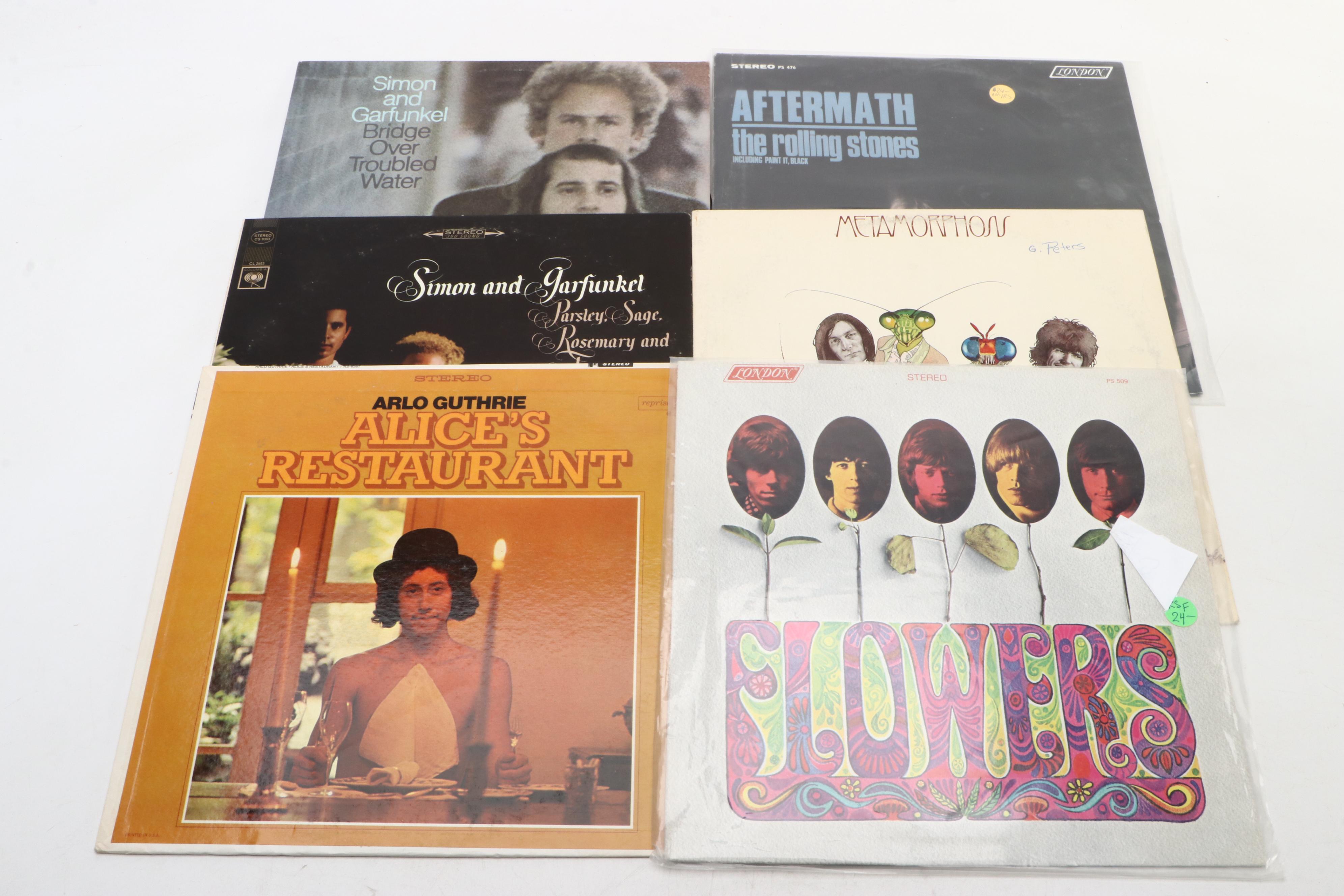 Simon & Garfunkel, Grateful Dead, The Doors, and More Vinyl Record Albums