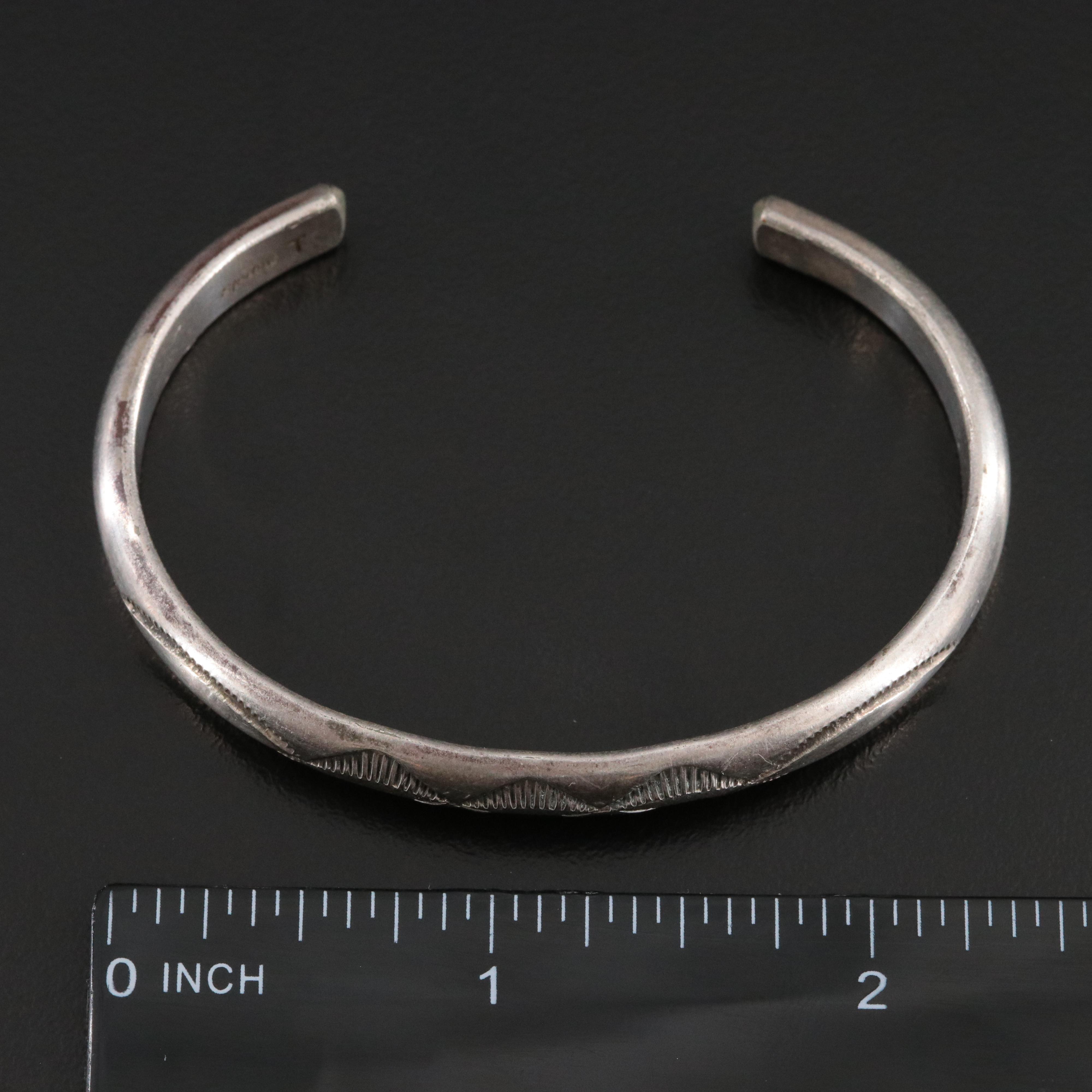 Southwestern Sterling Stampwork Cuff