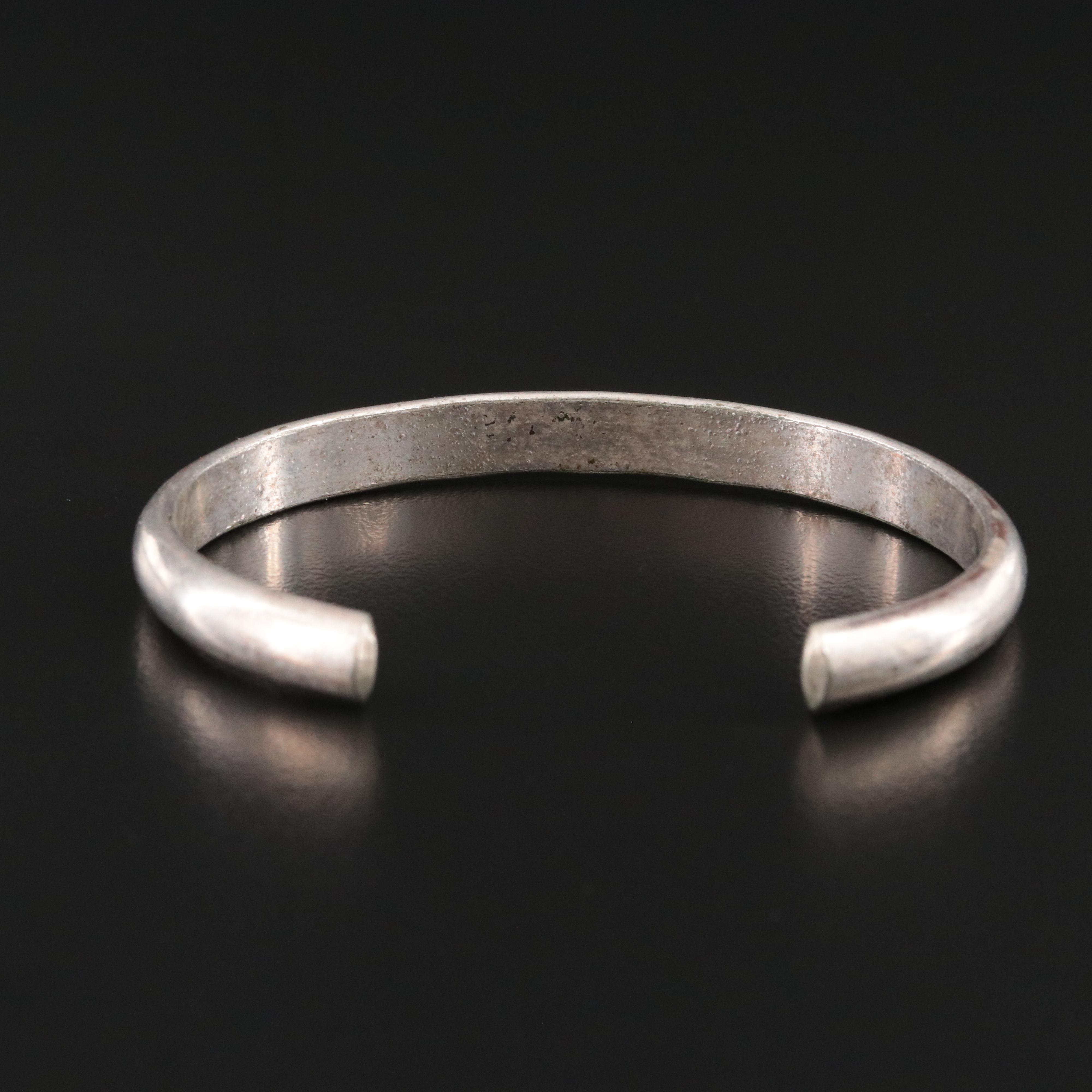 Southwestern Sterling Stampwork Cuff