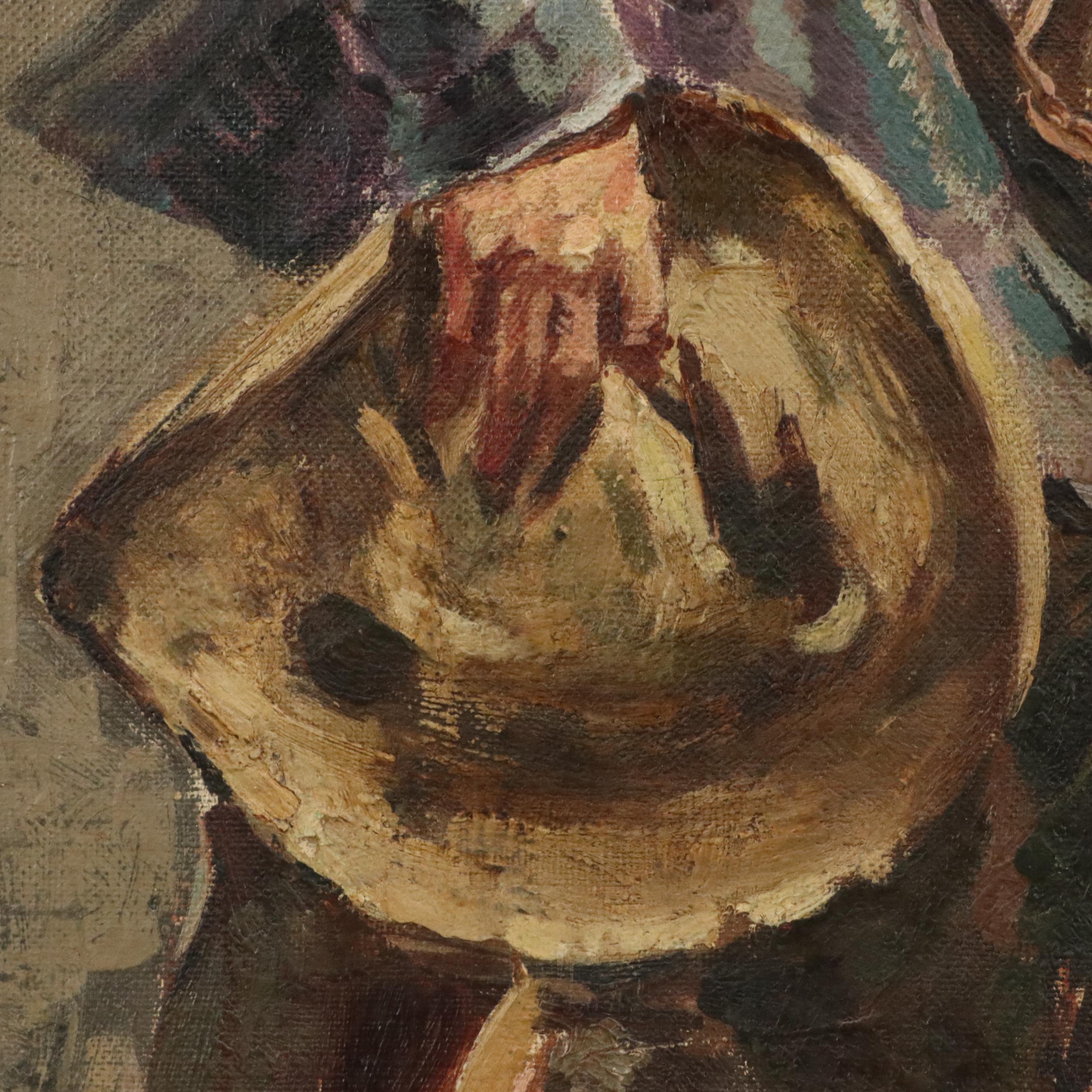 Spanish Oil Painting "Retour de Flandres" After Francisco Pradilla y Ortiz