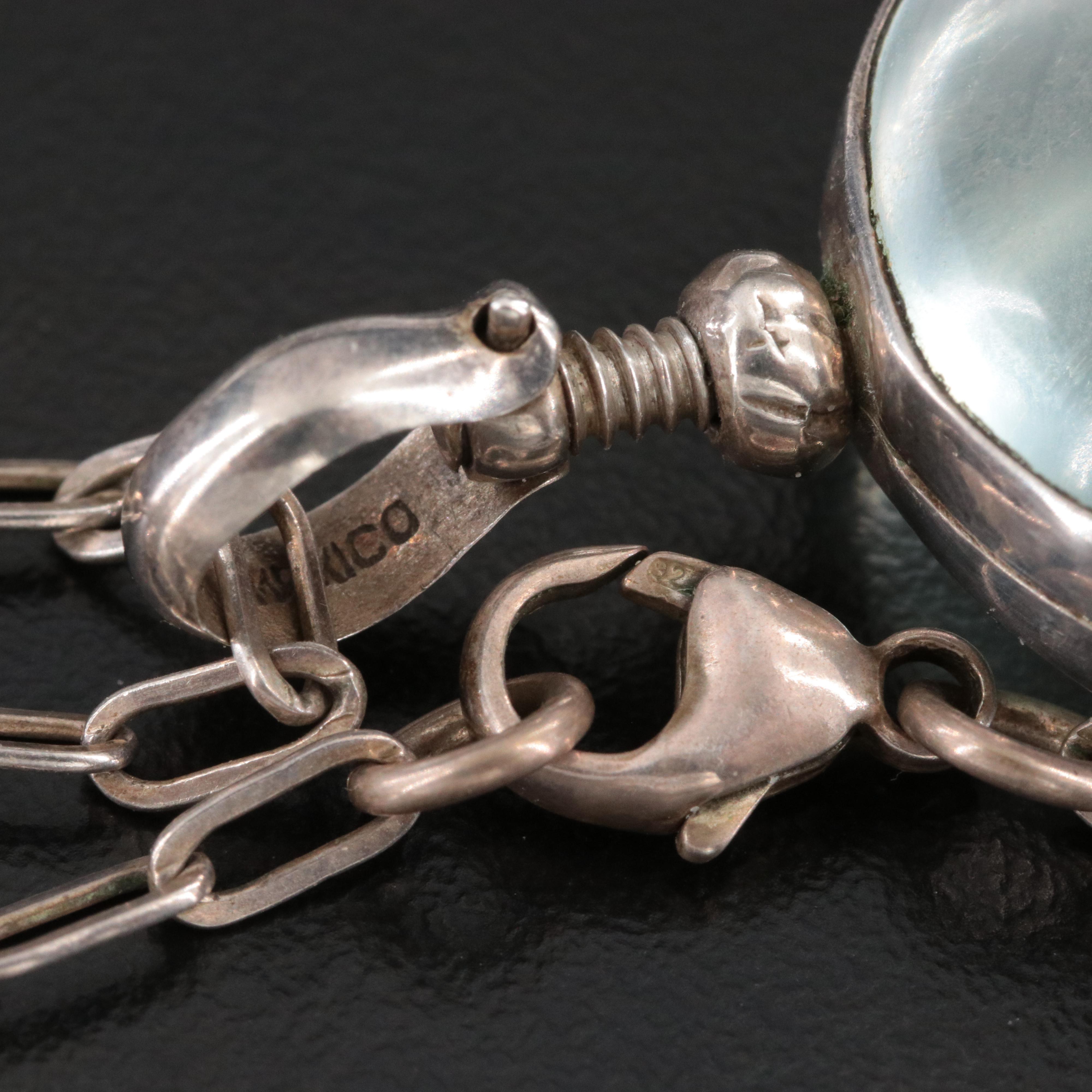 Vintage Sterling and 800 Silver Pendants and Necklace