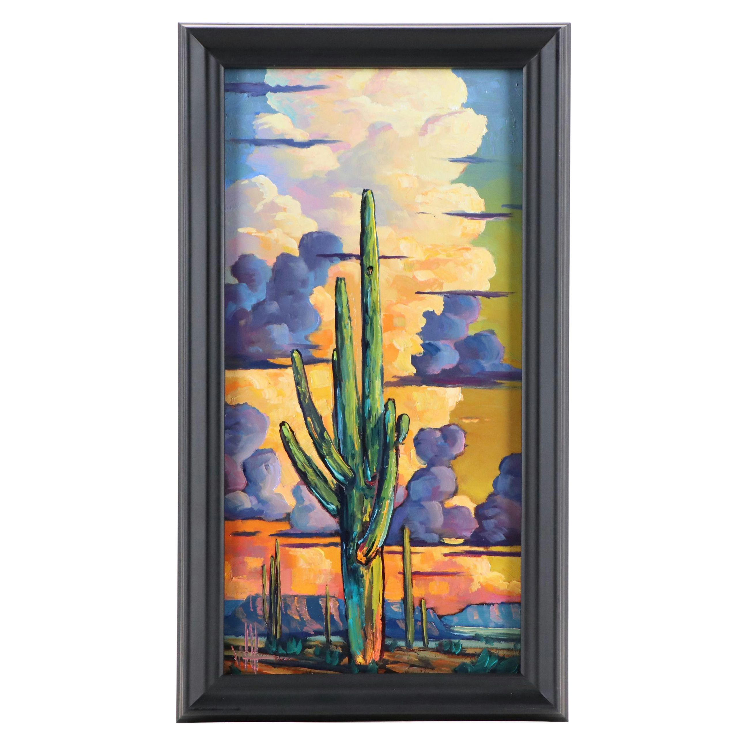 William Hawkins Southwestern Landscape Oil Painting, 2025