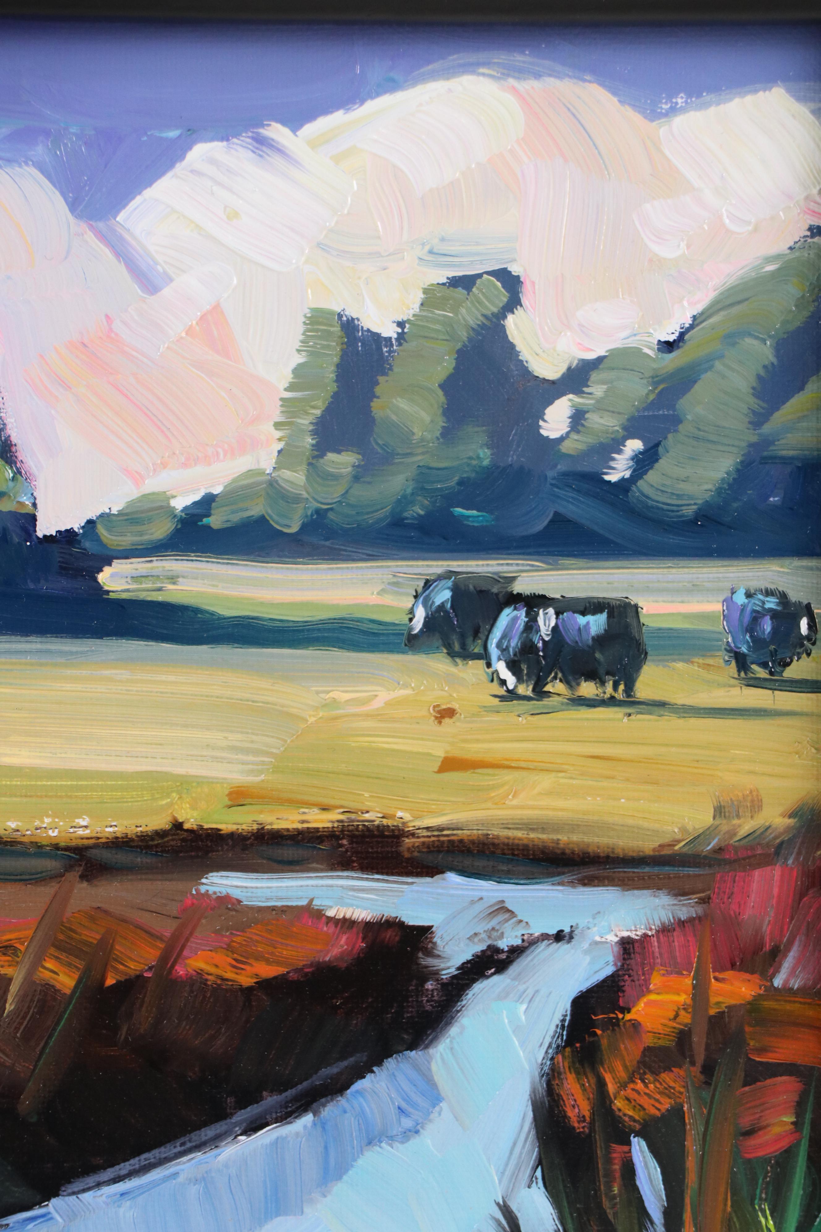 William Hawkins Western Landscape Oil Painting, 2025