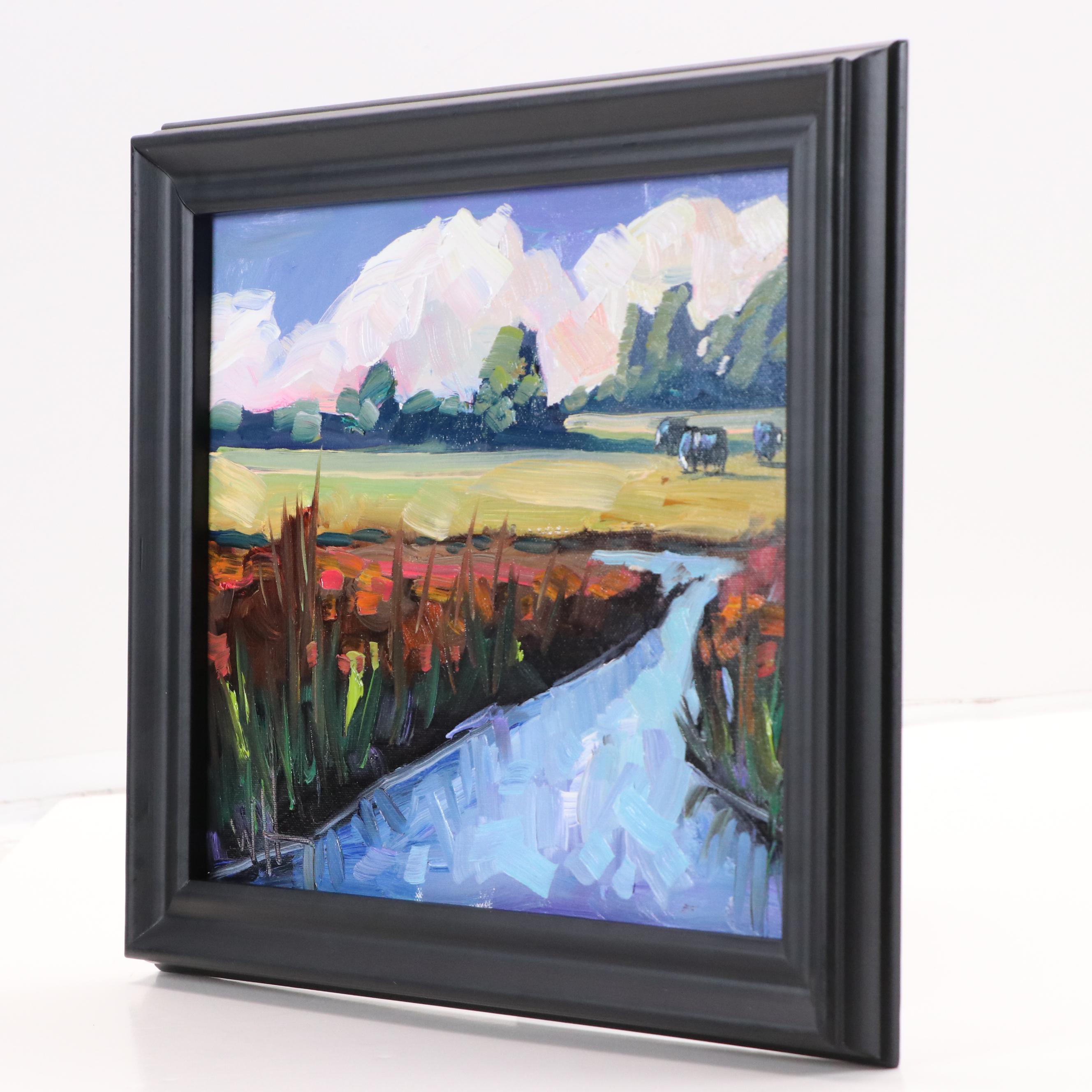 William Hawkins Western Landscape Oil Painting, 2025