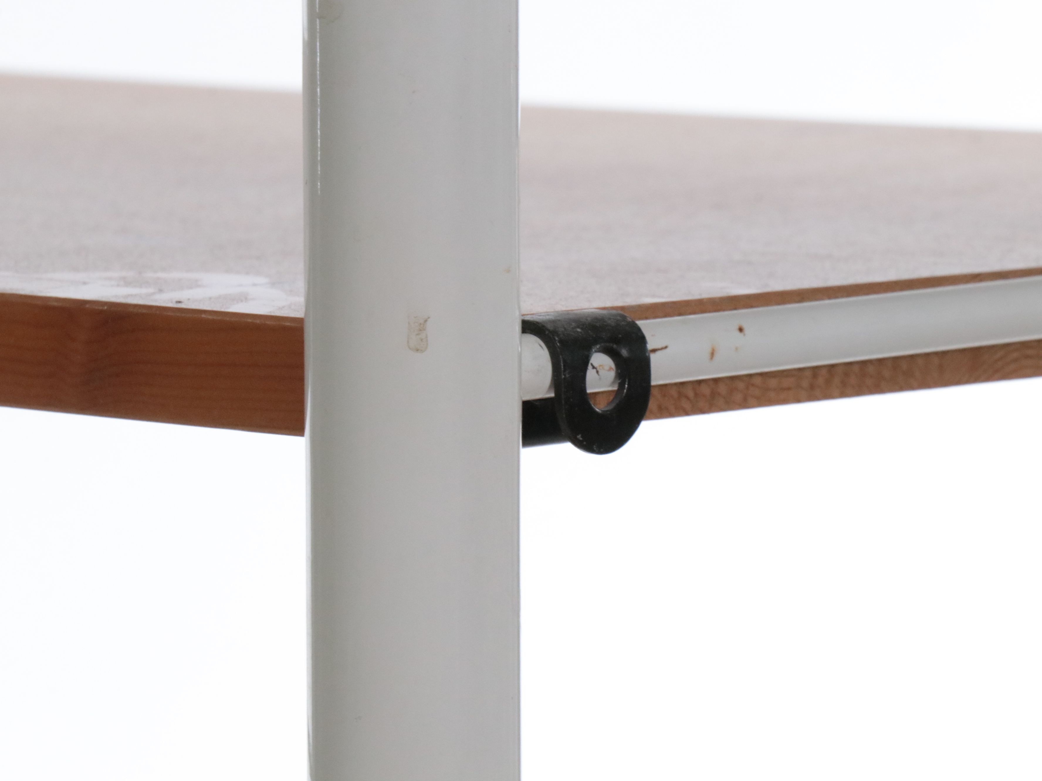 Two Contemporary Industrial Style Wood and Tubular Metal Bookcases