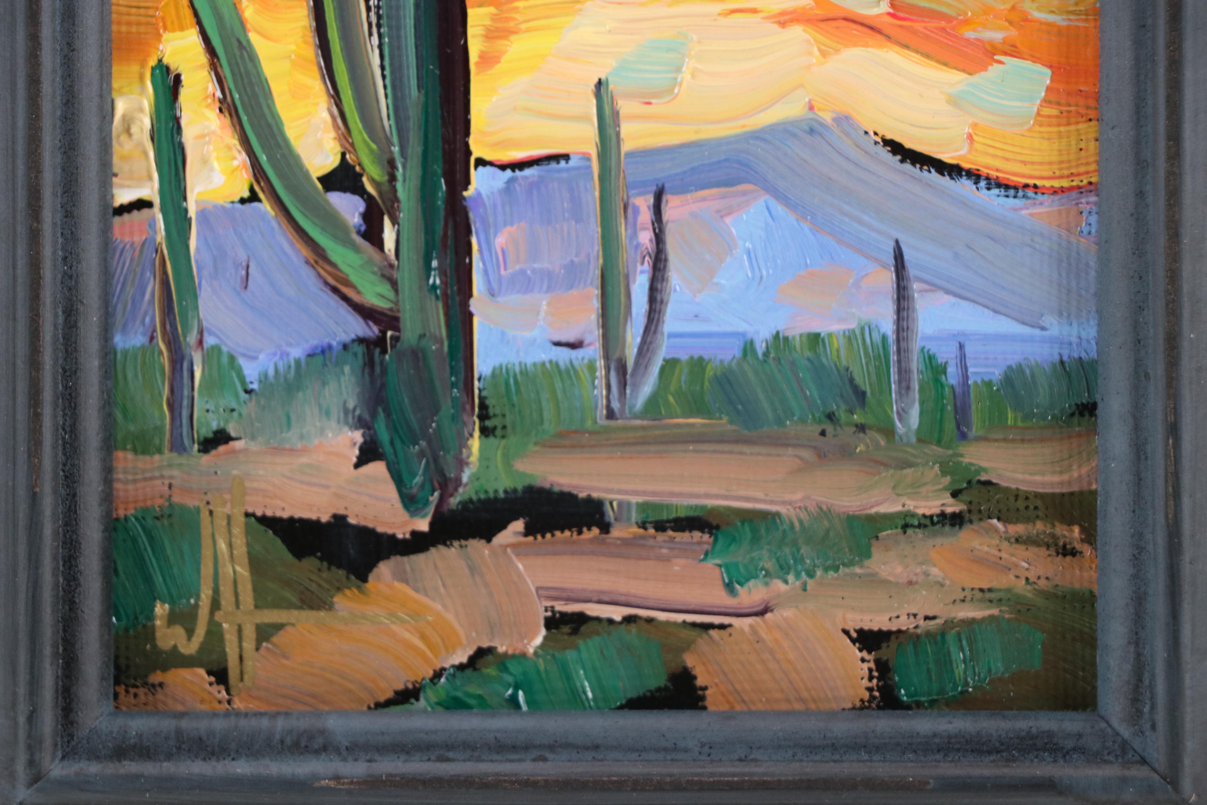 William Hawkins Southwestern Landscape Oil Painting, 21st Century