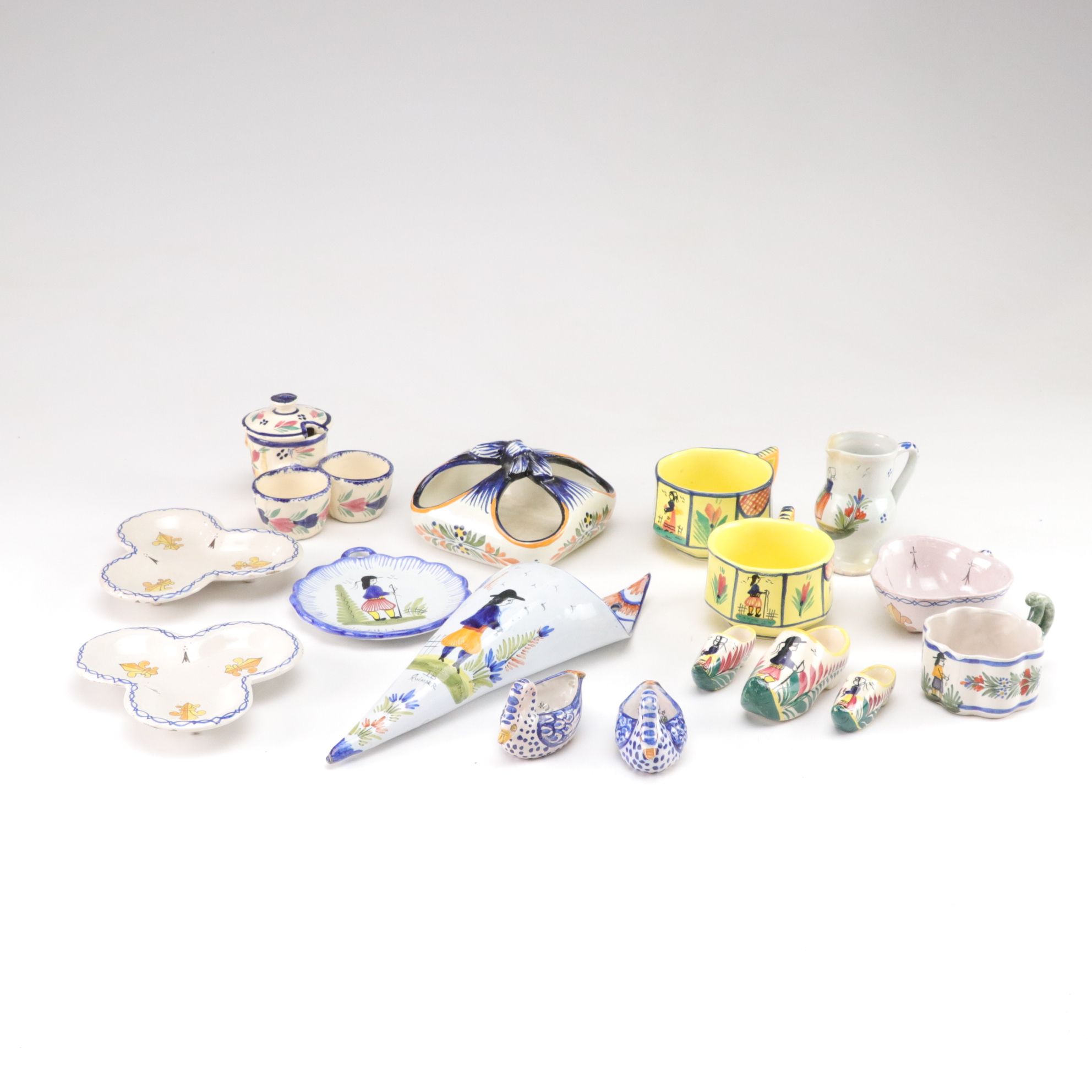 Hand-Painted Henriot Quimper Tableware & Decor