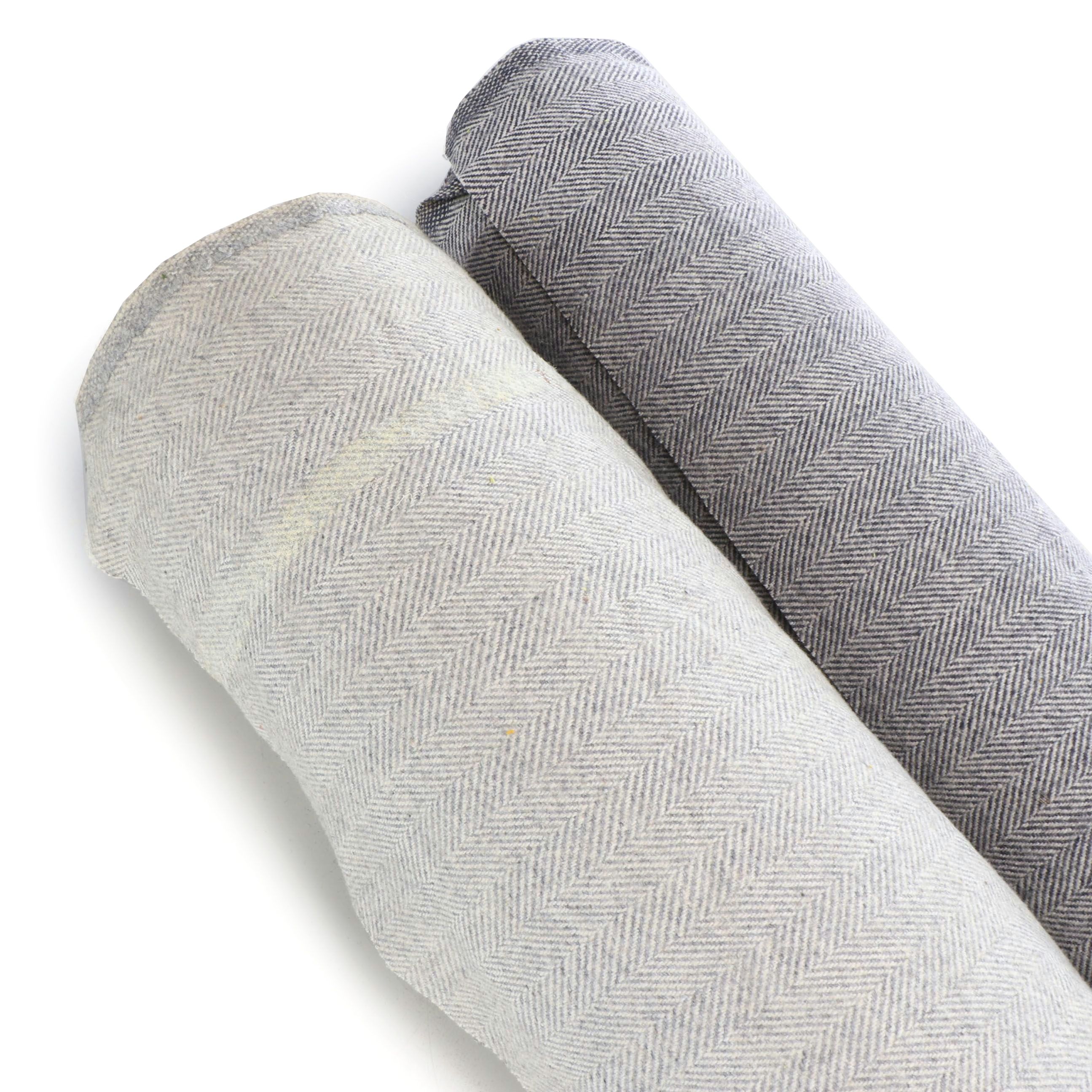 Herringbone Tweed Wool Blend Fabric Rolls