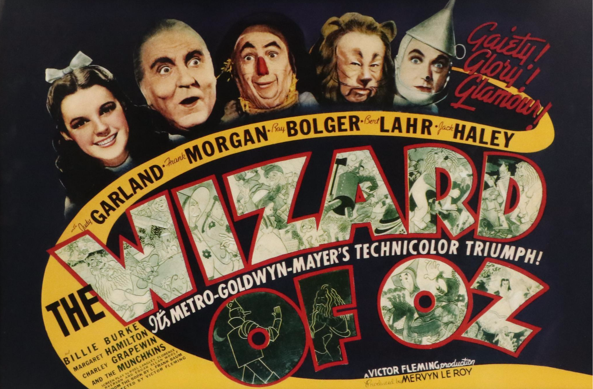 Reproduction "The Wizard of Oz" Offset Lithograph Poster