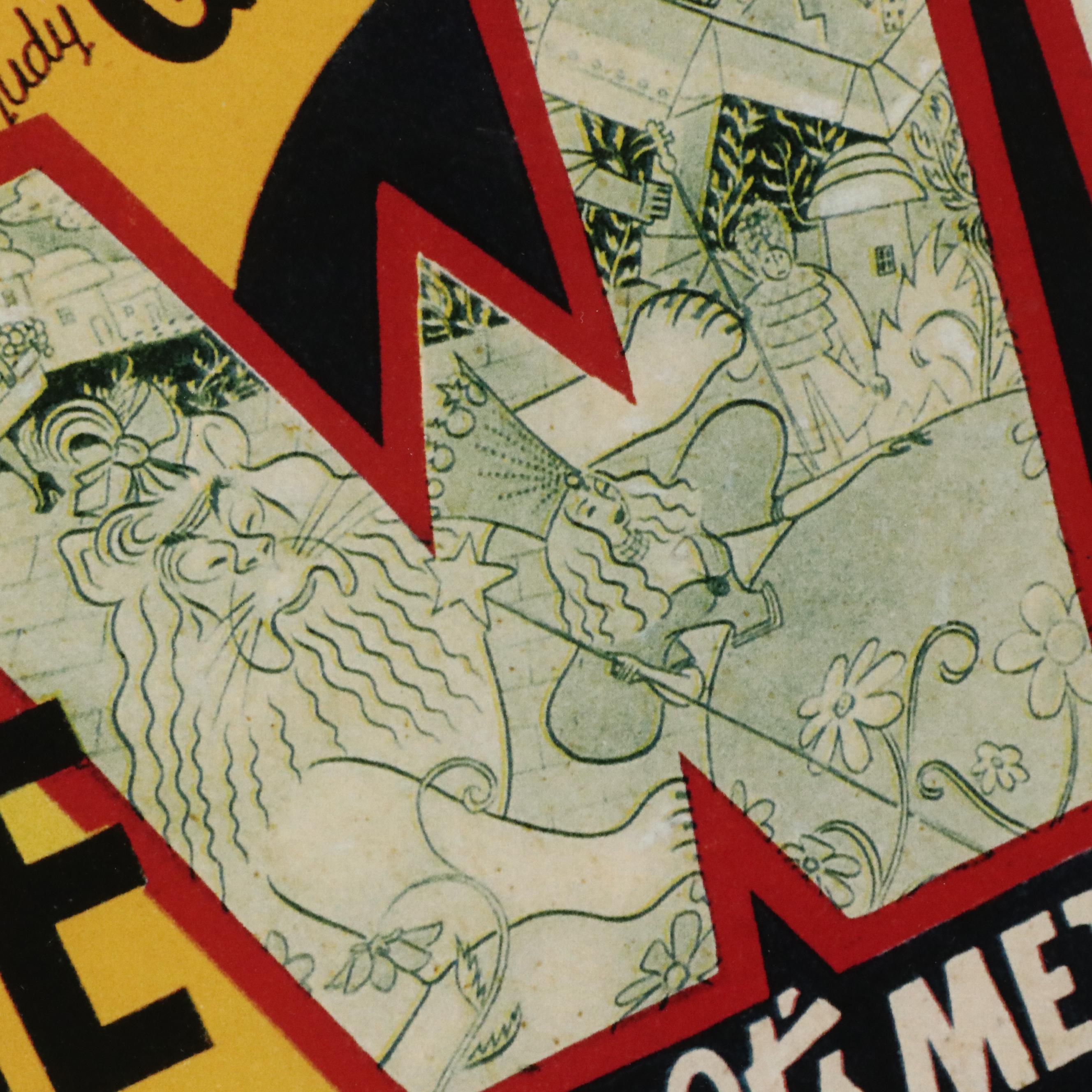 Reproduction "The Wizard of Oz" Offset Lithograph Poster