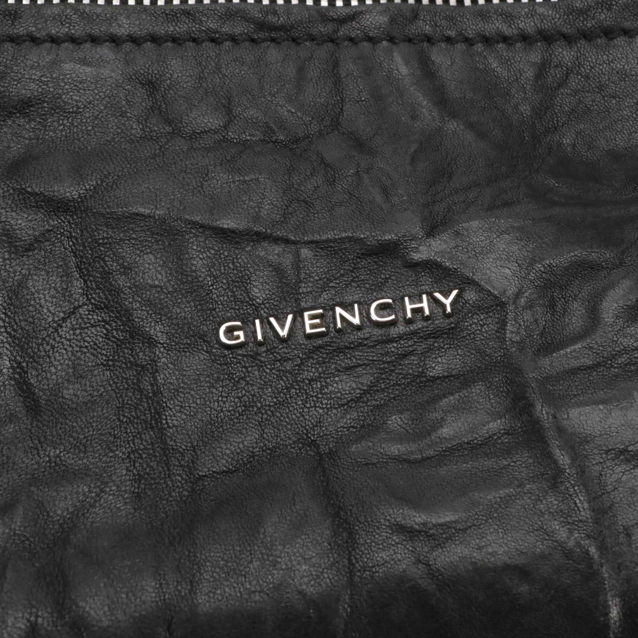 Givenchy Pandora Handbag in Black Crinkled Sheep Leather