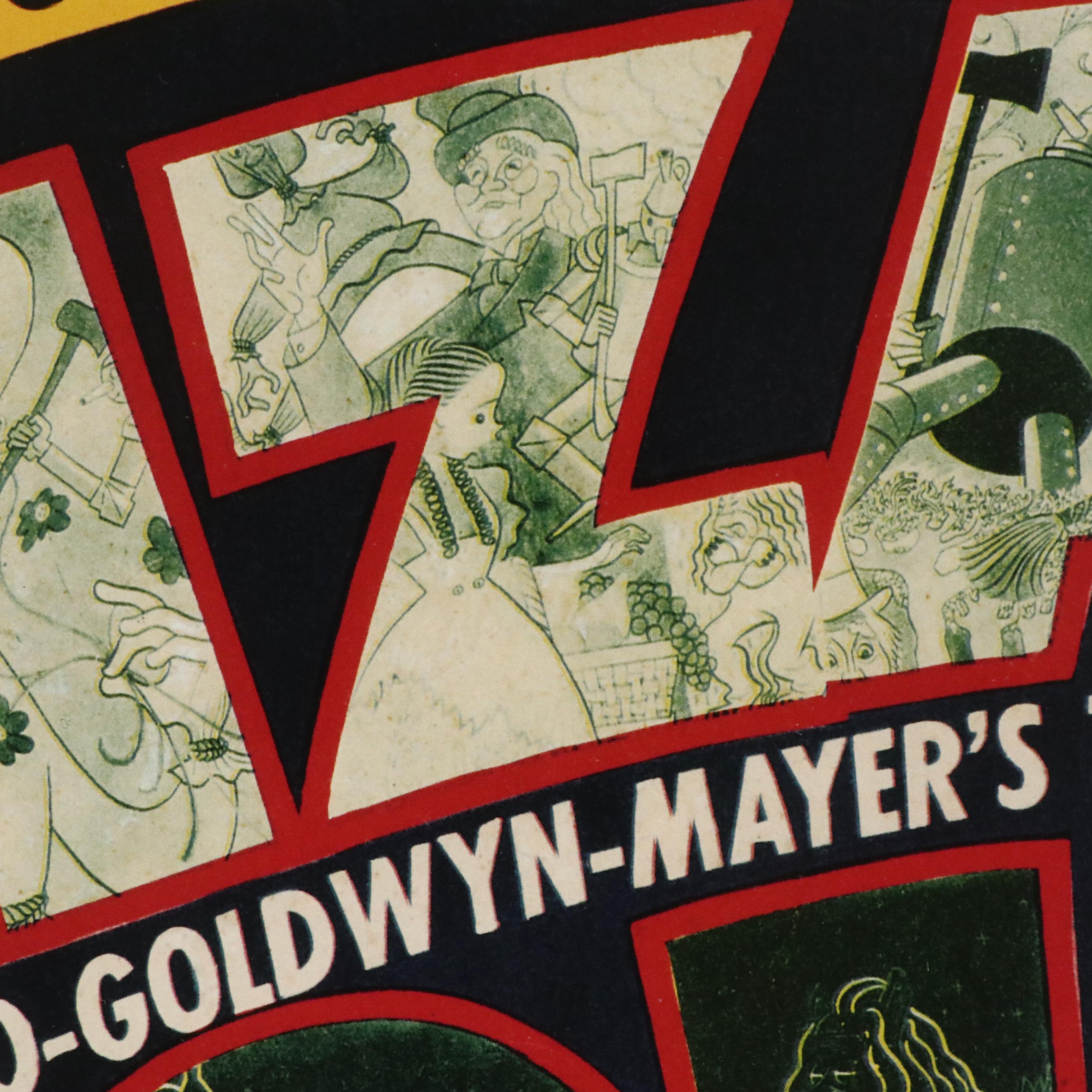 Reproduction "The Wizard of Oz" Offset Lithograph Poster