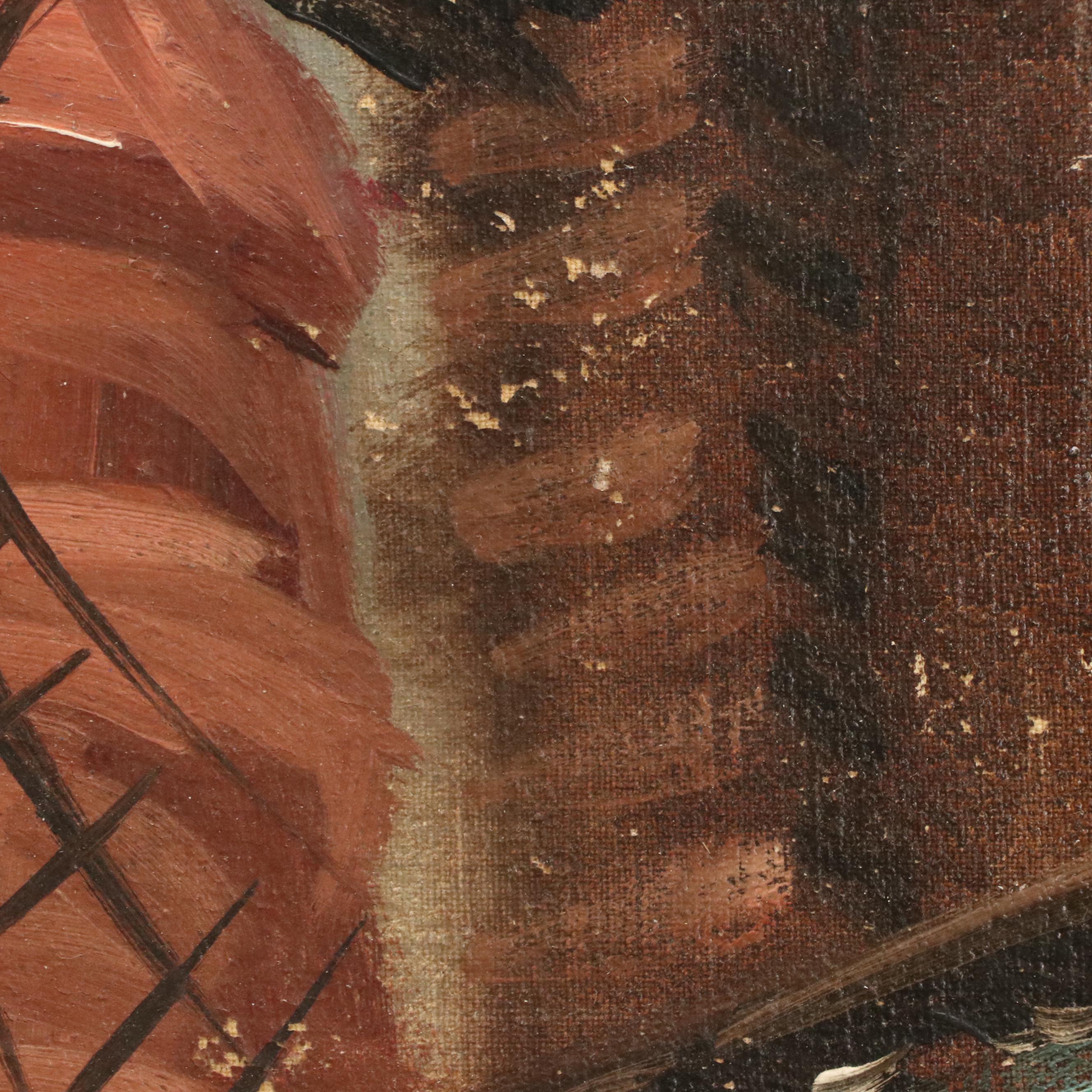 Marchand Parisian Cityscape Oil Painting