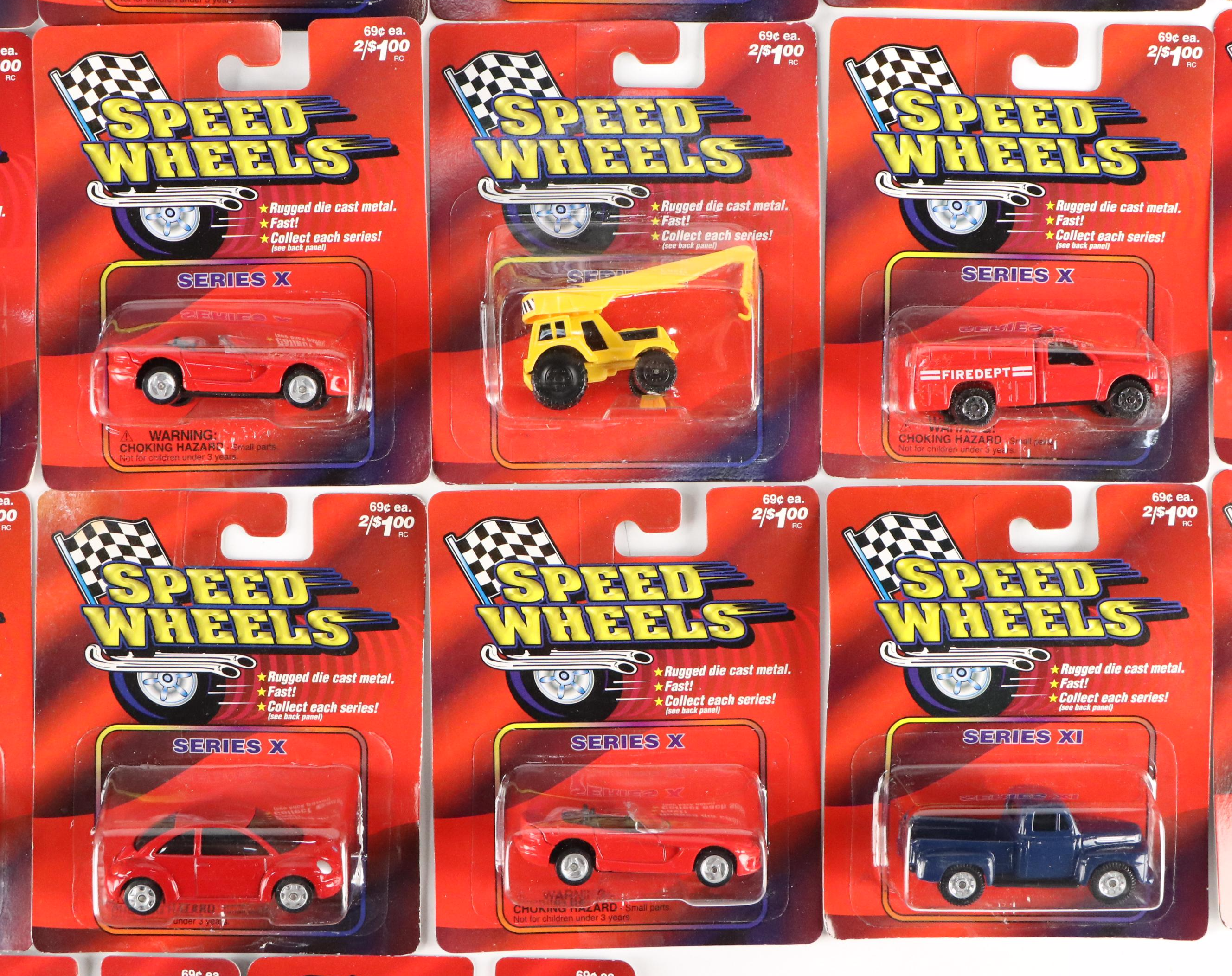 Speed Wheels Series IX, X, and XI Diecast Vehicles
