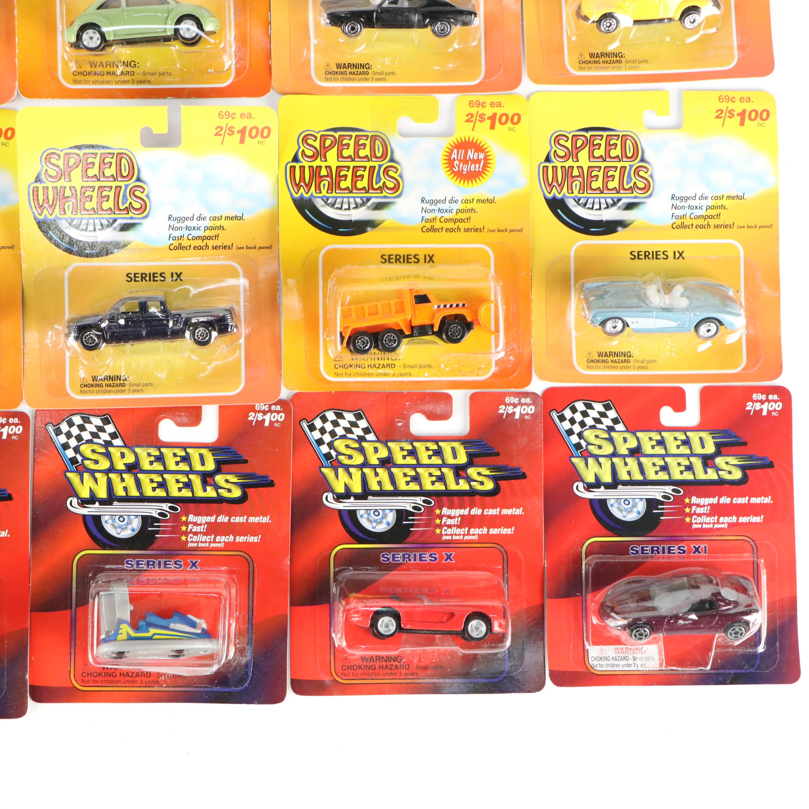 Speed Wheels Series IX, X, and XI Diecast Vehicles