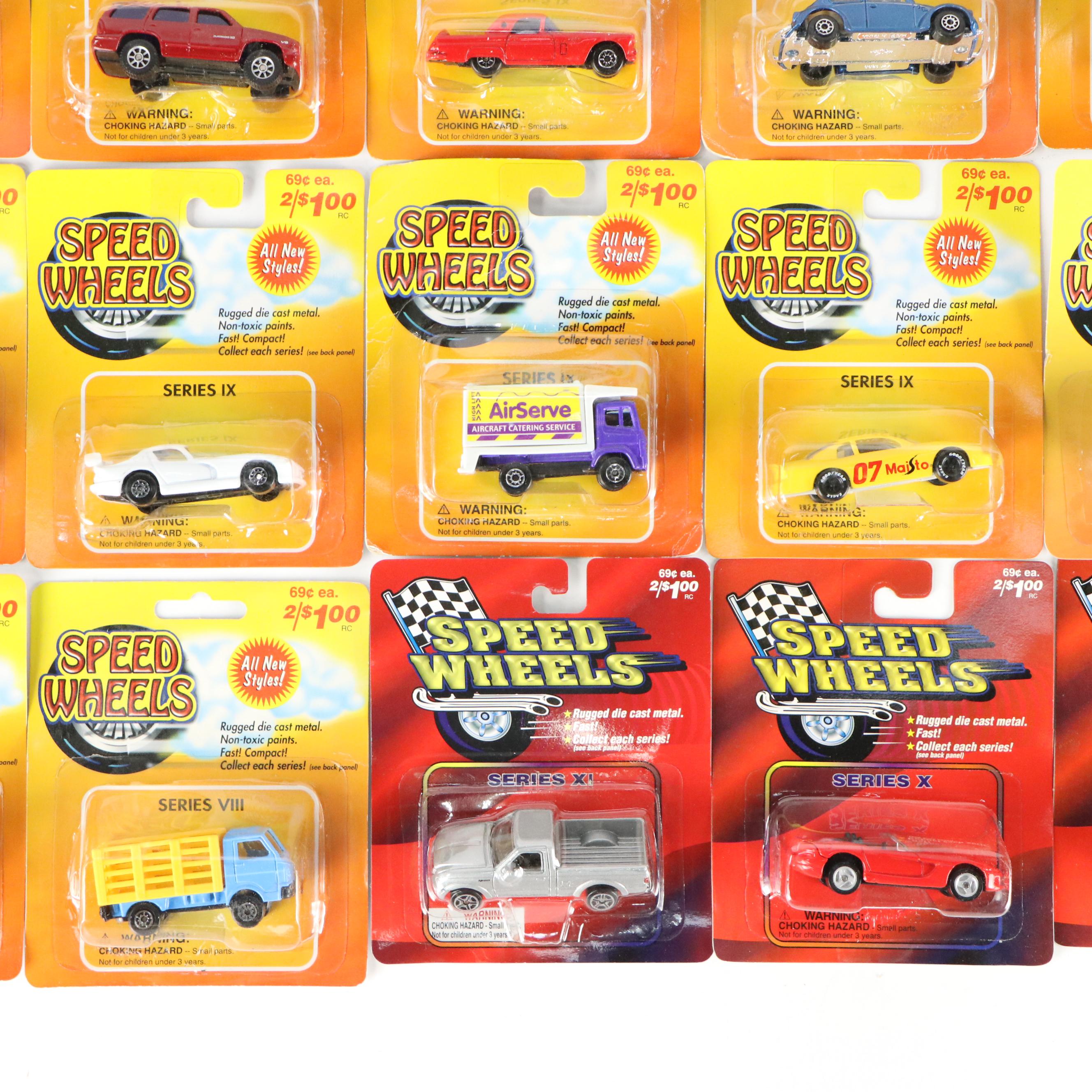 Speed Wheels Series IX, X, and XI Diecast Vehicles