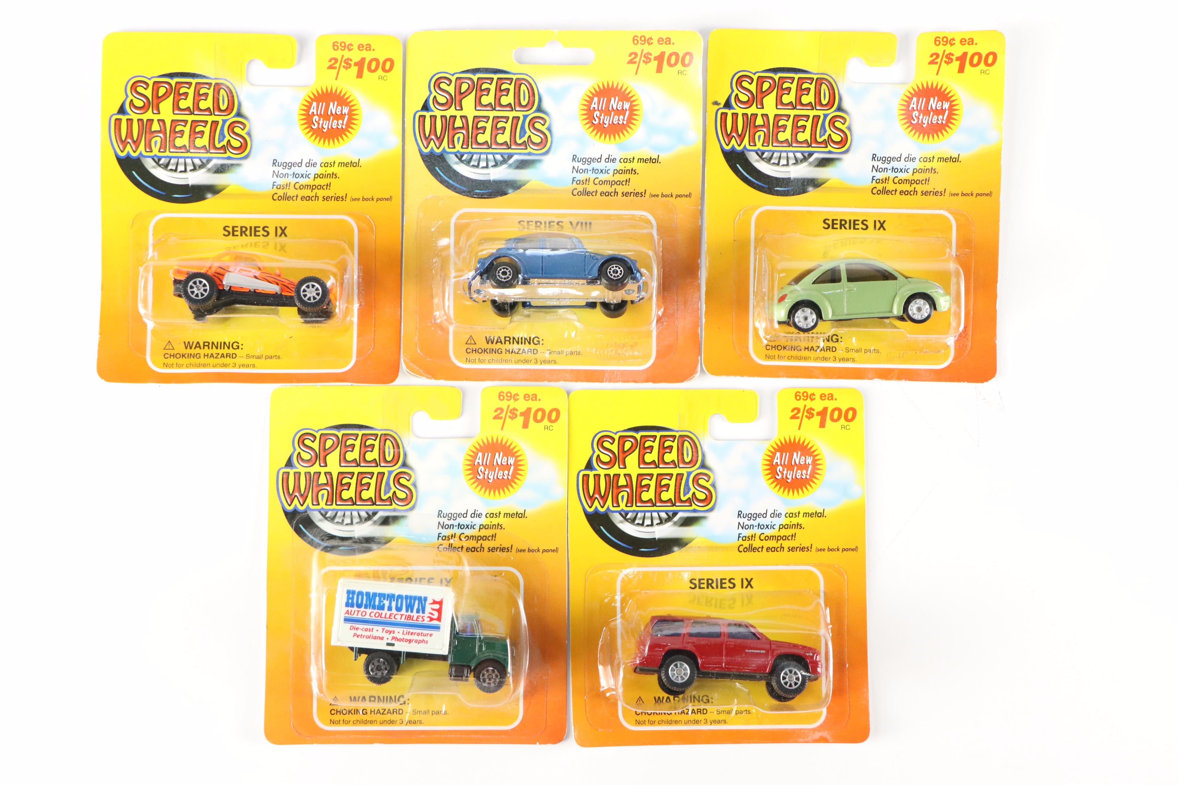Speed Wheels Series IX, X, and XI Diecast Vehicles