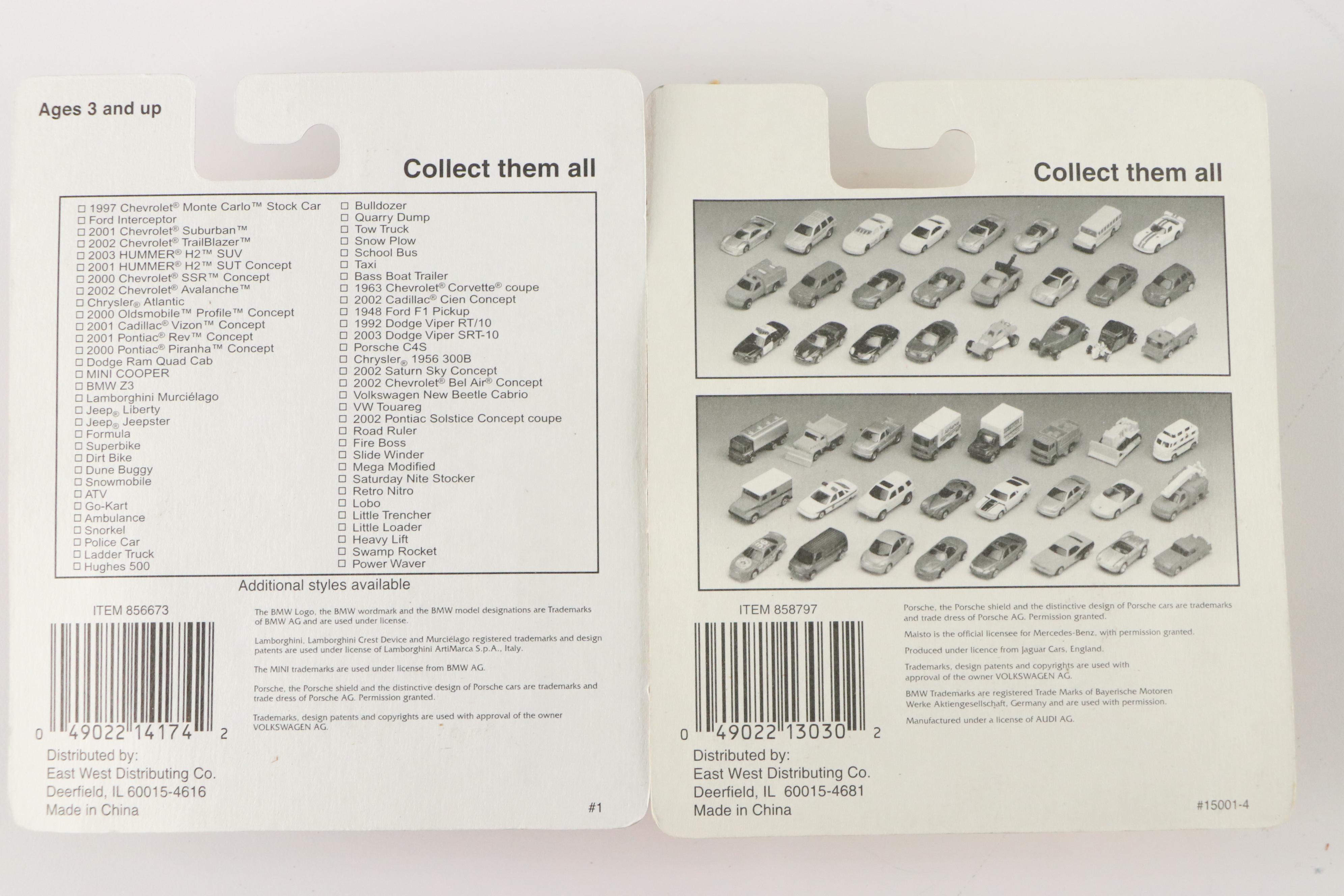 Speed Wheels Series IX, X, and XI Diecast Vehicles