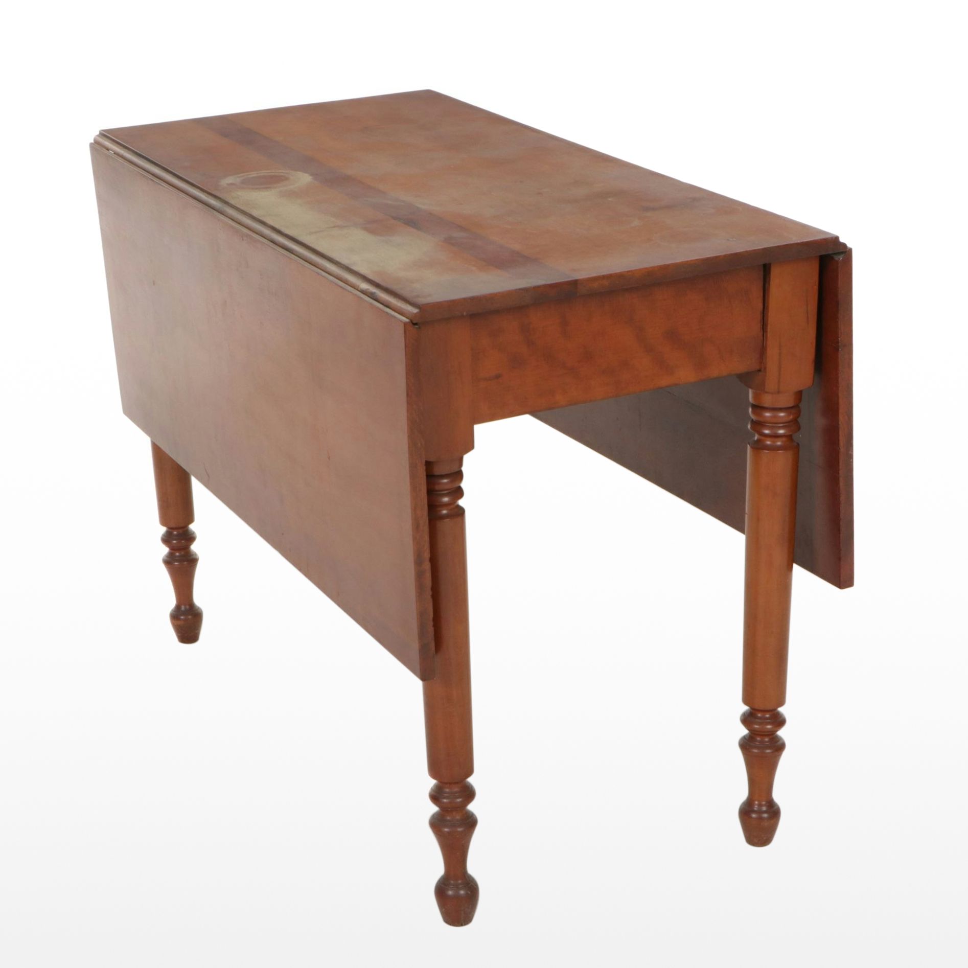 Sheraton Style Cherry Drop Leaf Dining Table