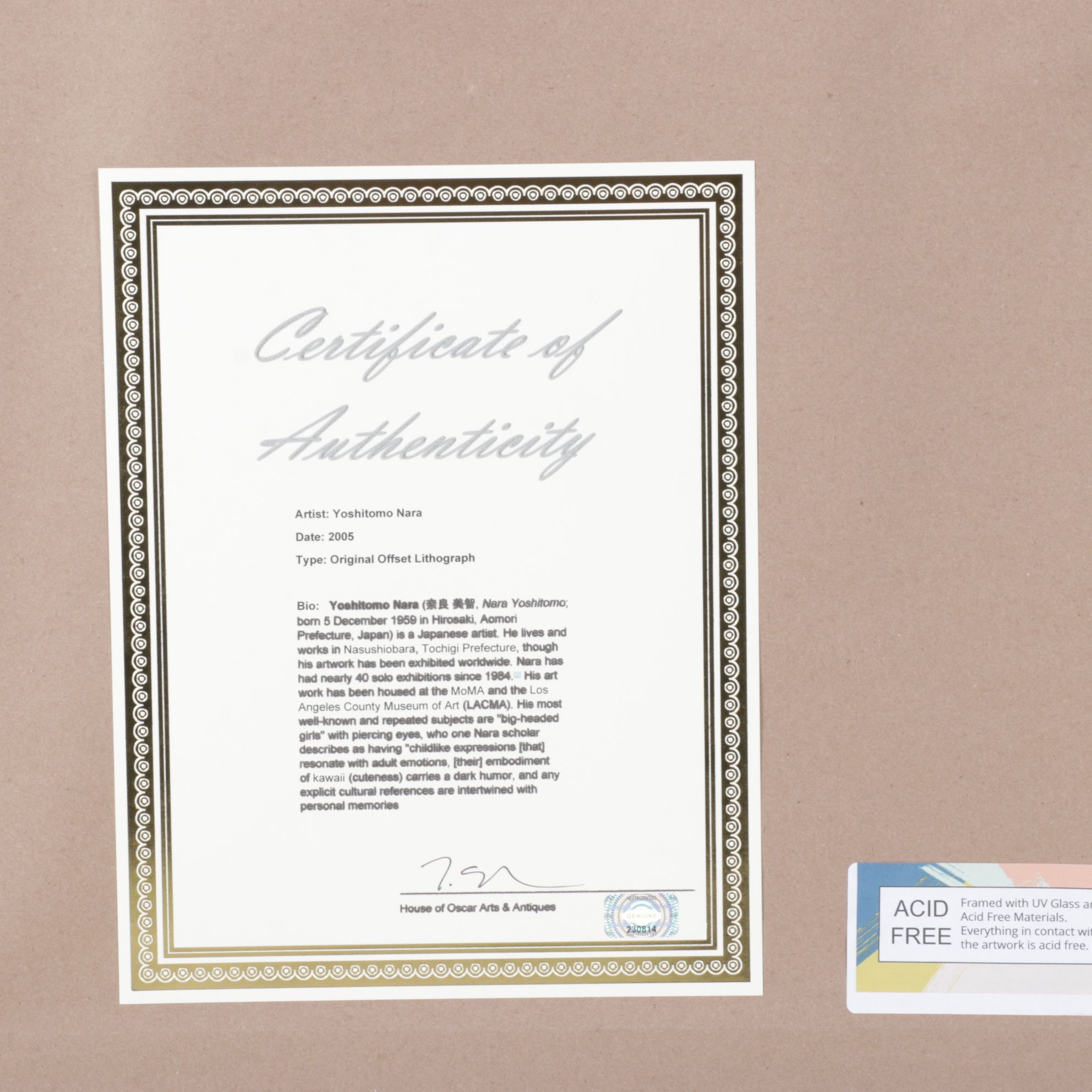 Yoshitomo Nara Offset Lithograph "Word," 2005