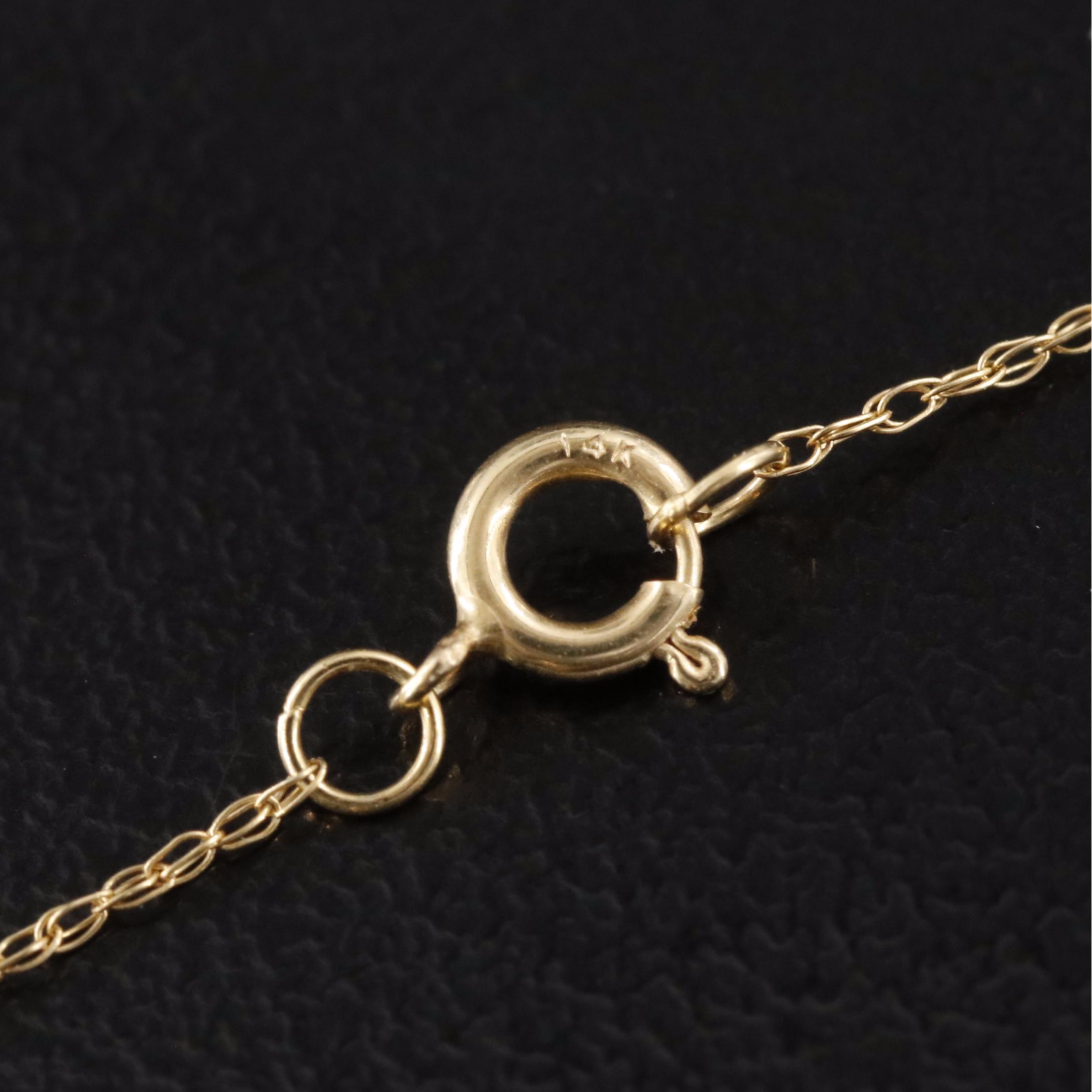 14K Alexandrite and Diamond Star Pendant Necklace