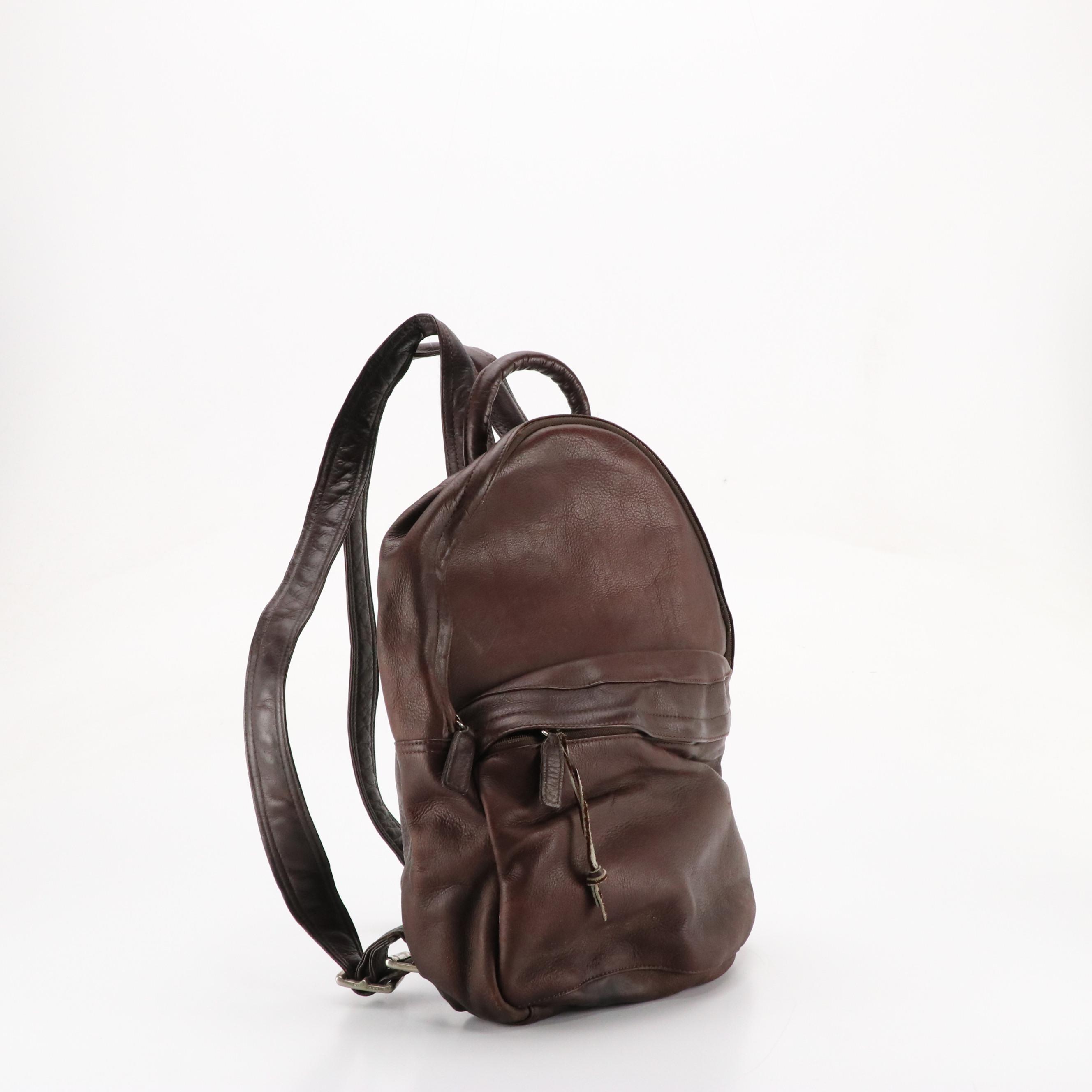 Latico Brown Mahogany Leather Backpack