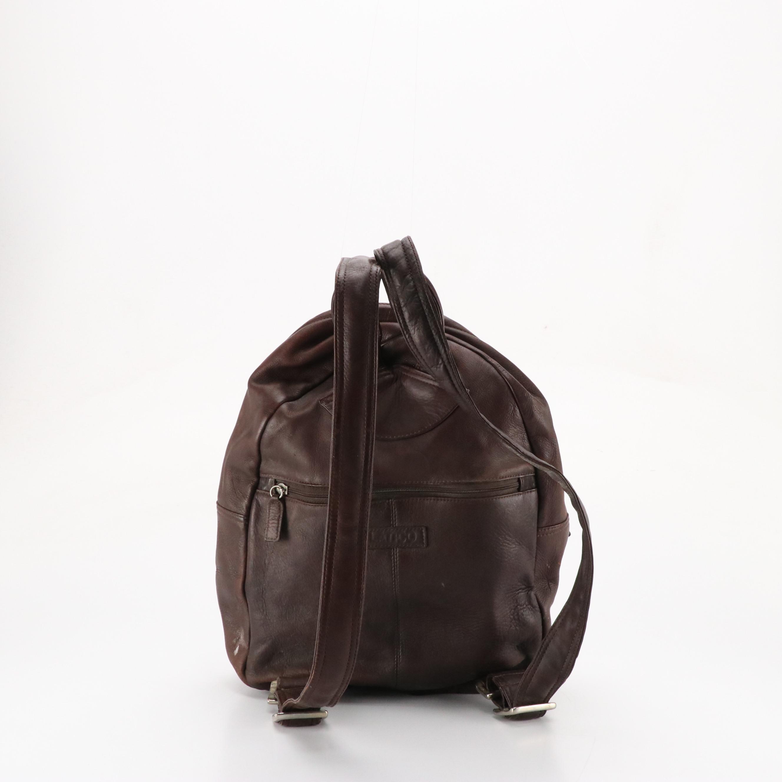 Latico Brown Mahogany Leather Backpack