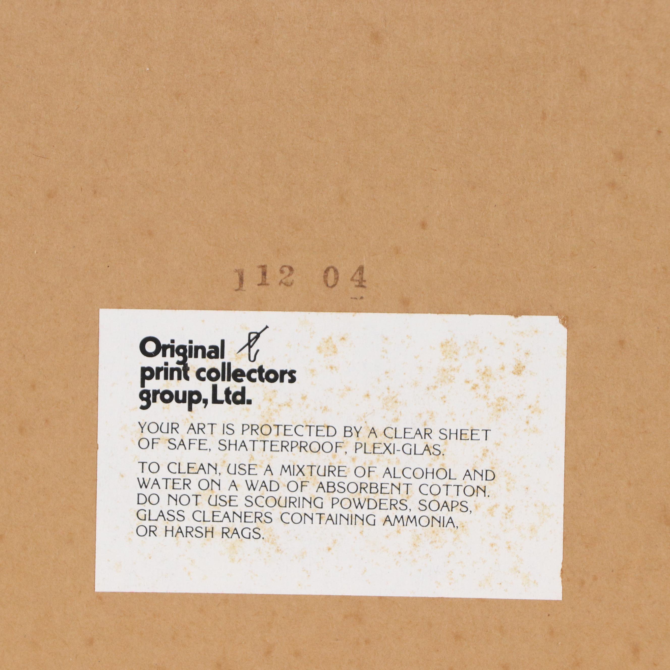 Marcel Mouly Lithograph "La Blouse Rayée," Mid-20th Century