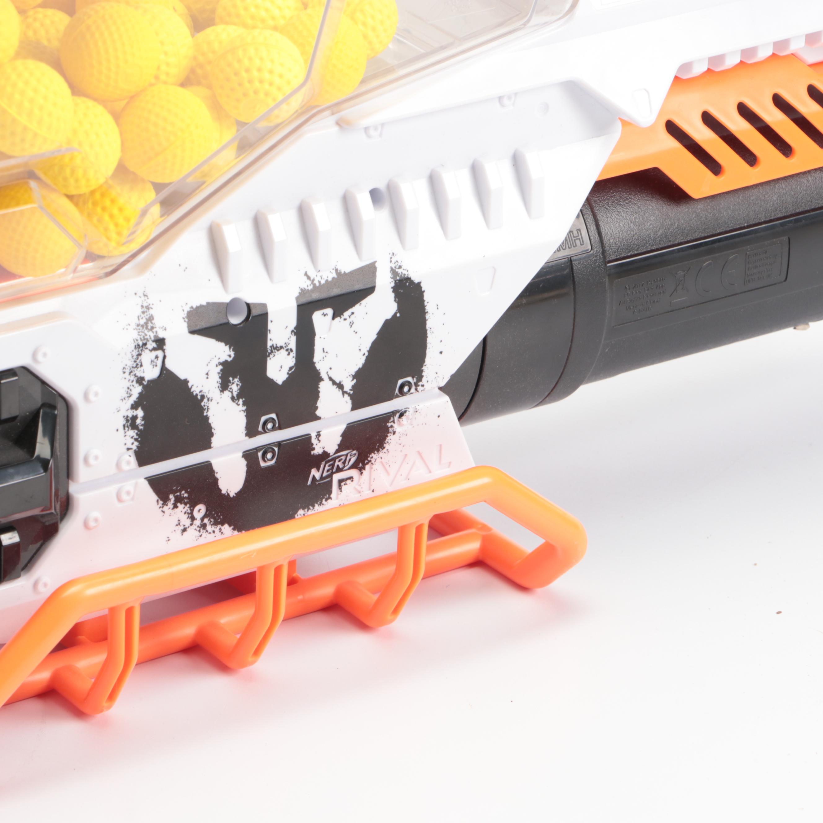 Nerf Rival Phantom Corps Prometheus MXVIII-20K and Alpha Strike Fang Blasters