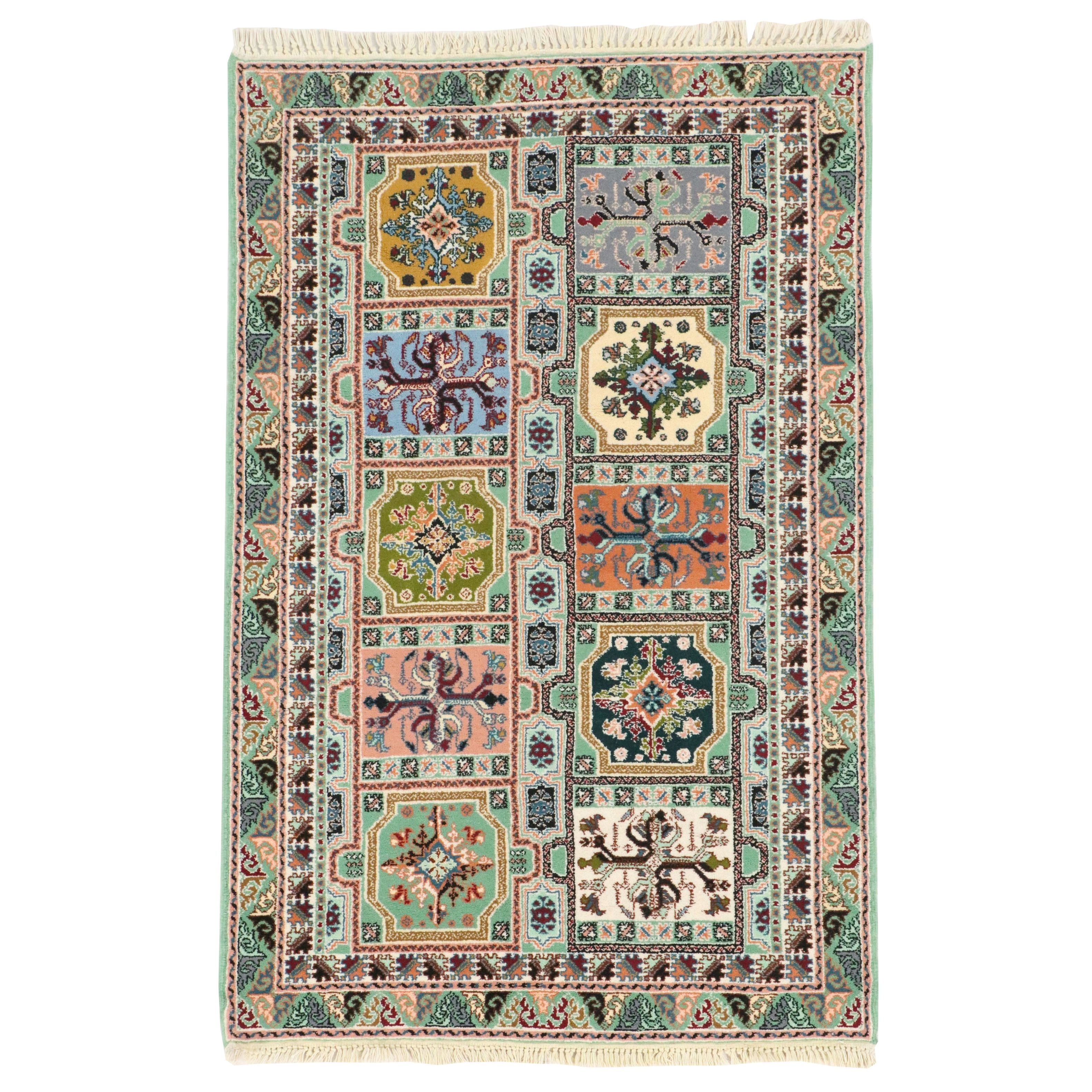 4'1 x 6'6 Hand-Knotted Moroccan Area Rug