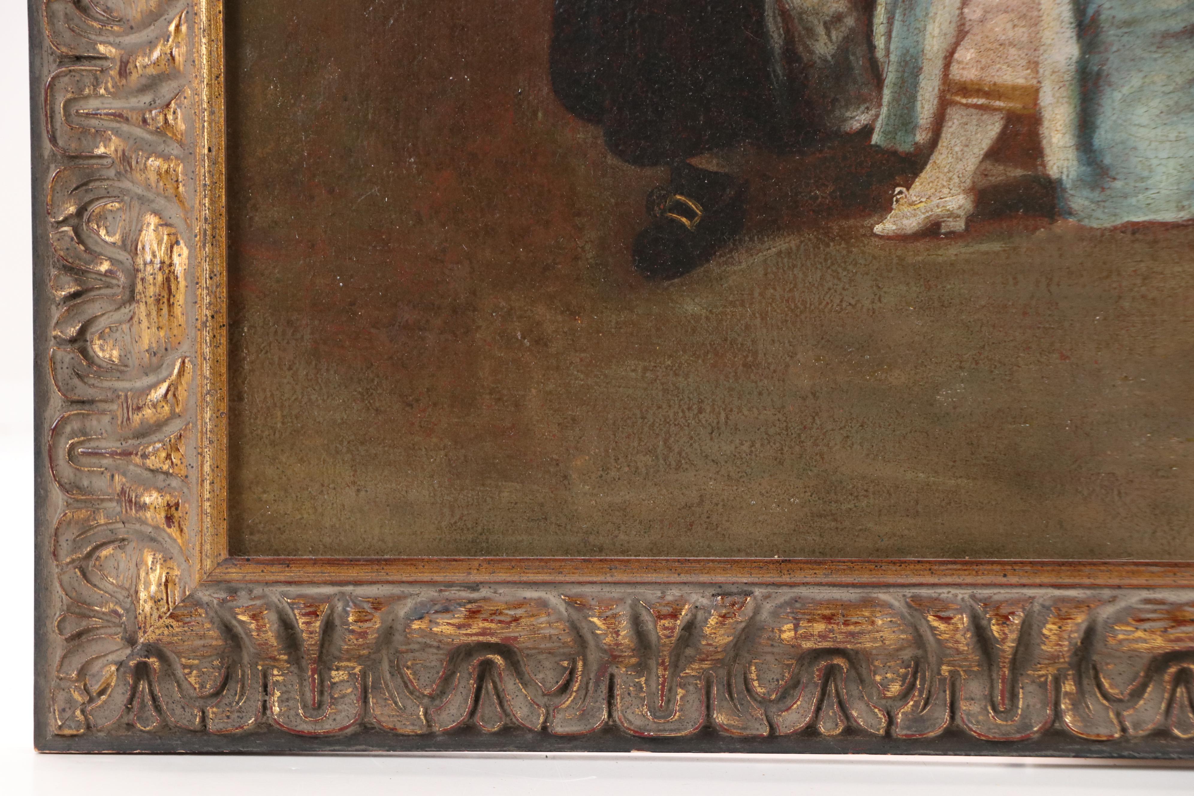 Oil Painting After Pietro Longhi "The Sick Woman," 20th Century