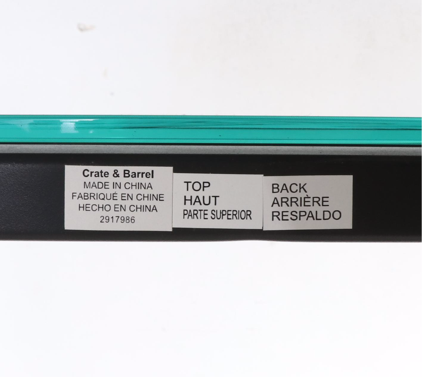 Powder Coated Steel Étagère Bookcase with Glass Shelves