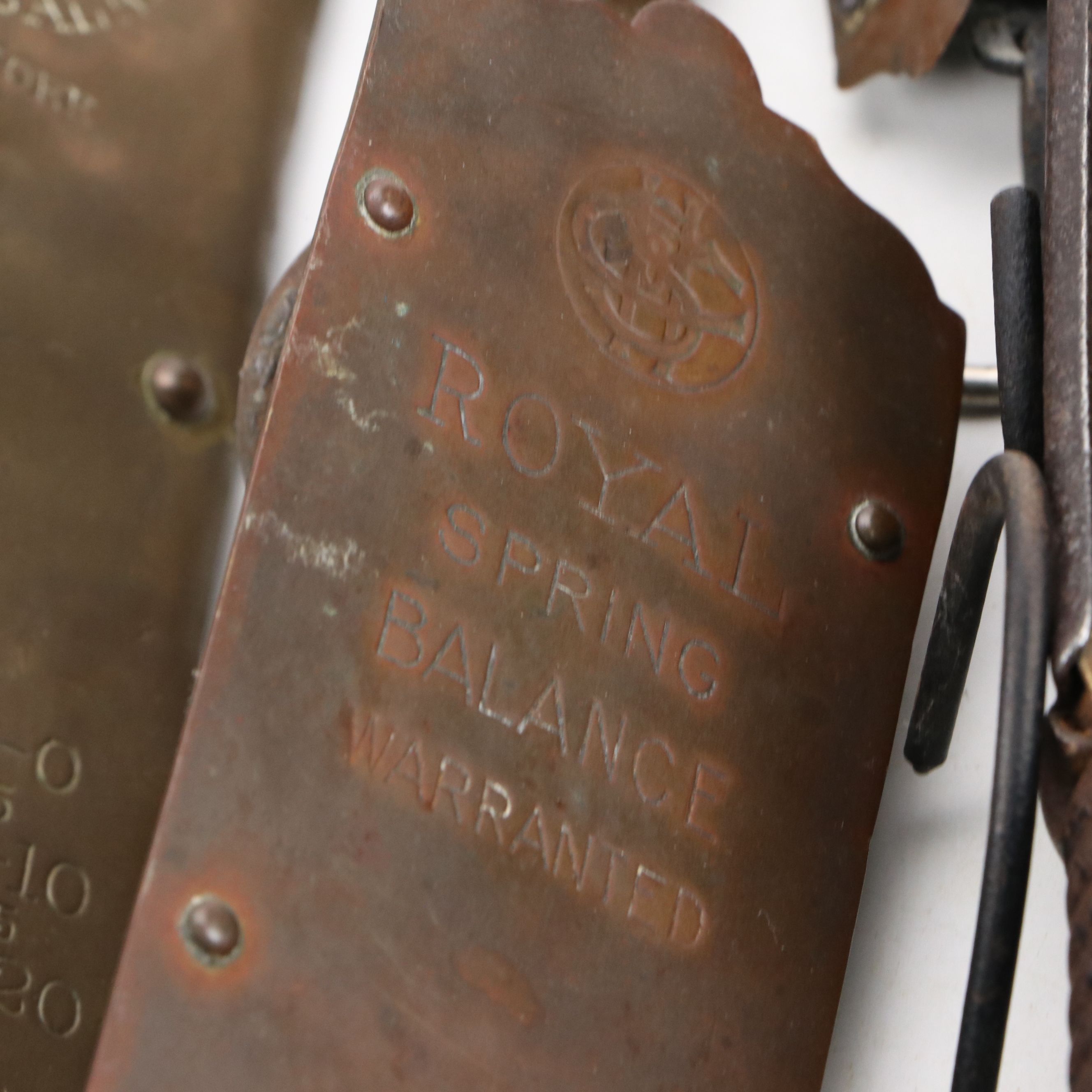 John Chatillon & Sons Metal Hanging Scales with Other Antique Spring Balances