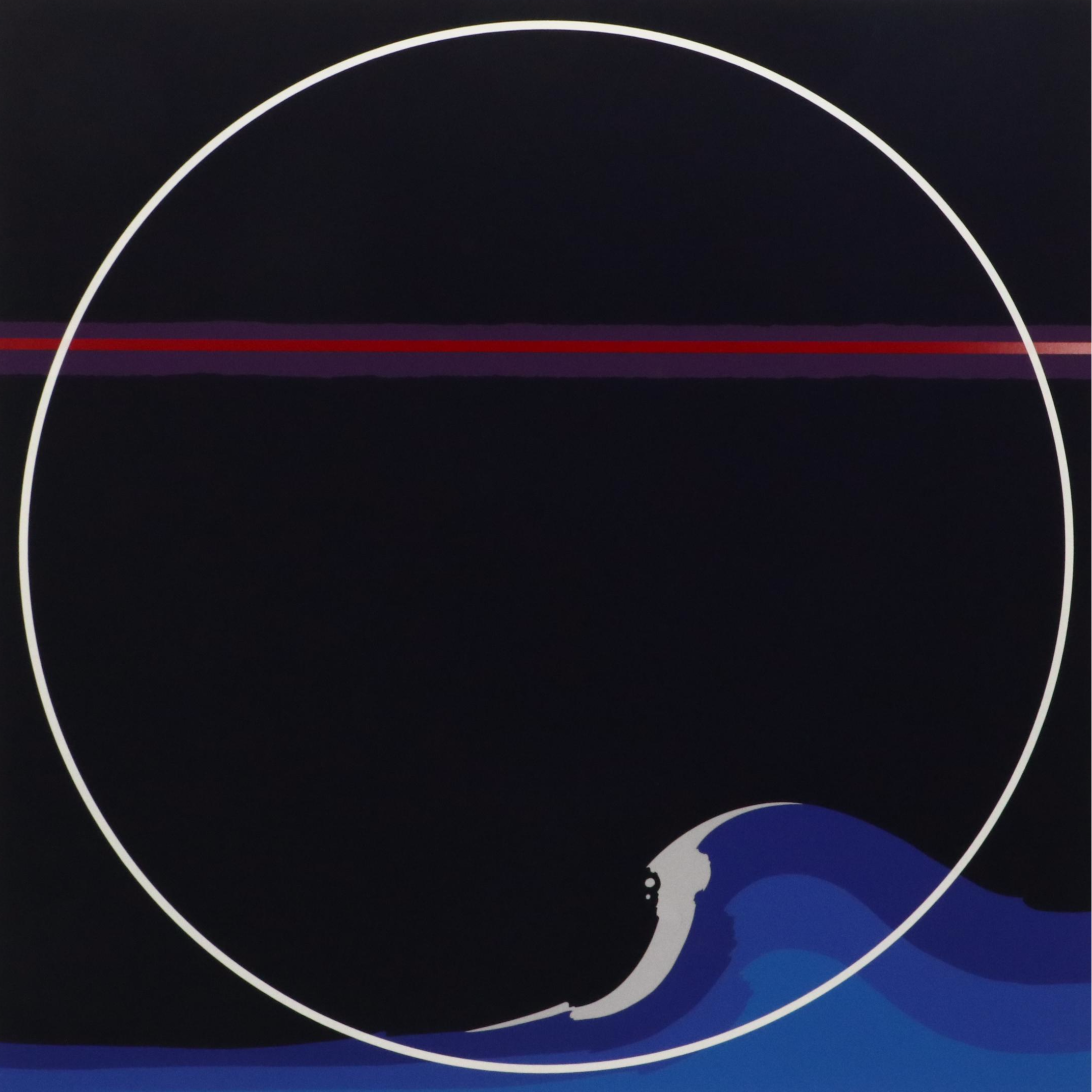 Thomas Whelan Benton Abstract Serigraph "White Cap," 1979