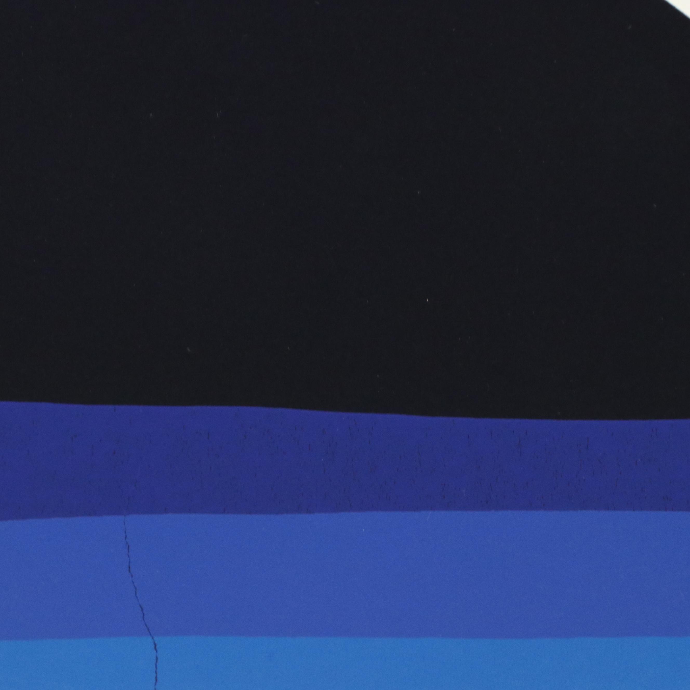 Thomas Whelan Benton Abstract Serigraph "White Cap," 1979