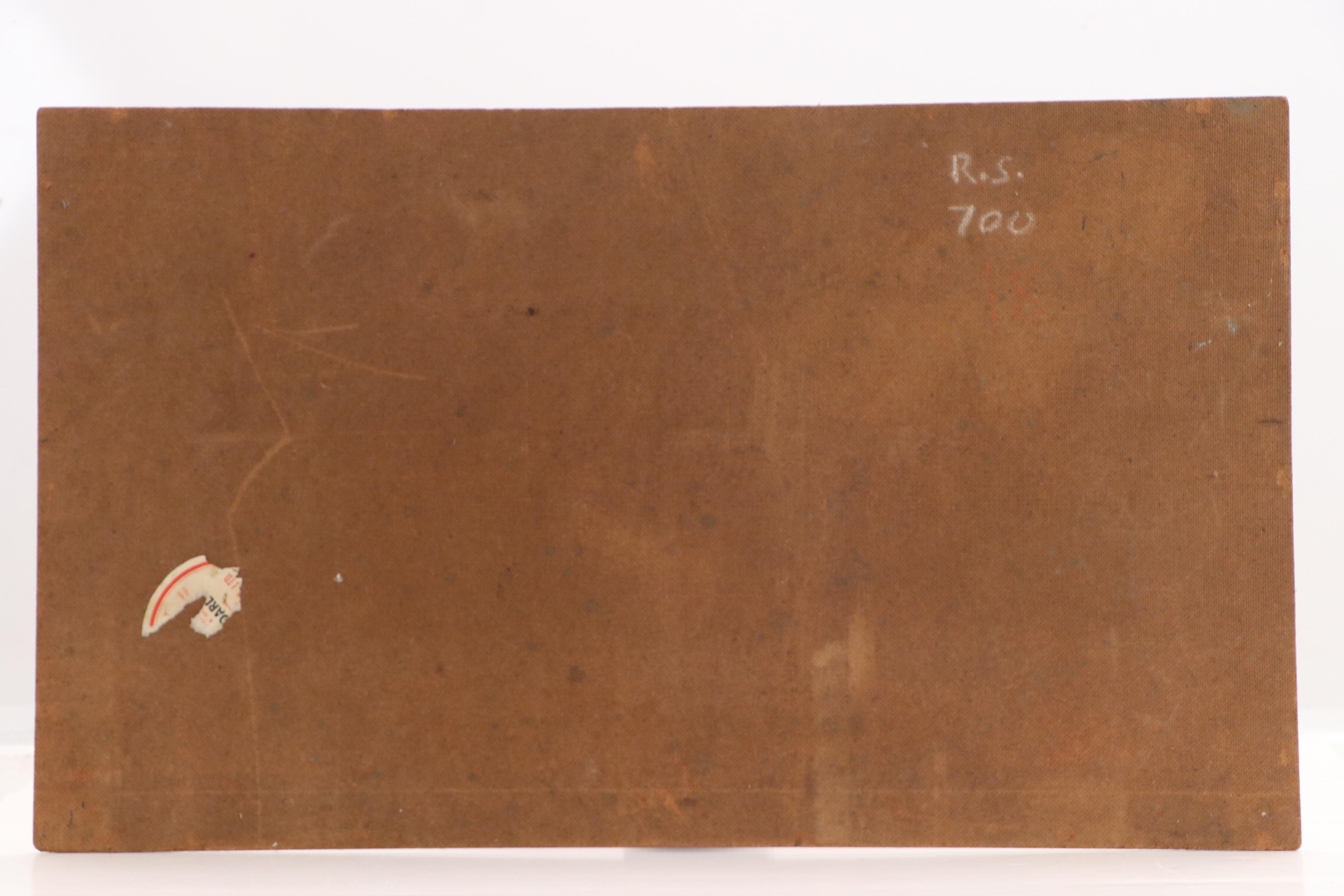 Oil Painting of Modern Continental Cityscape, Mid-20th Century