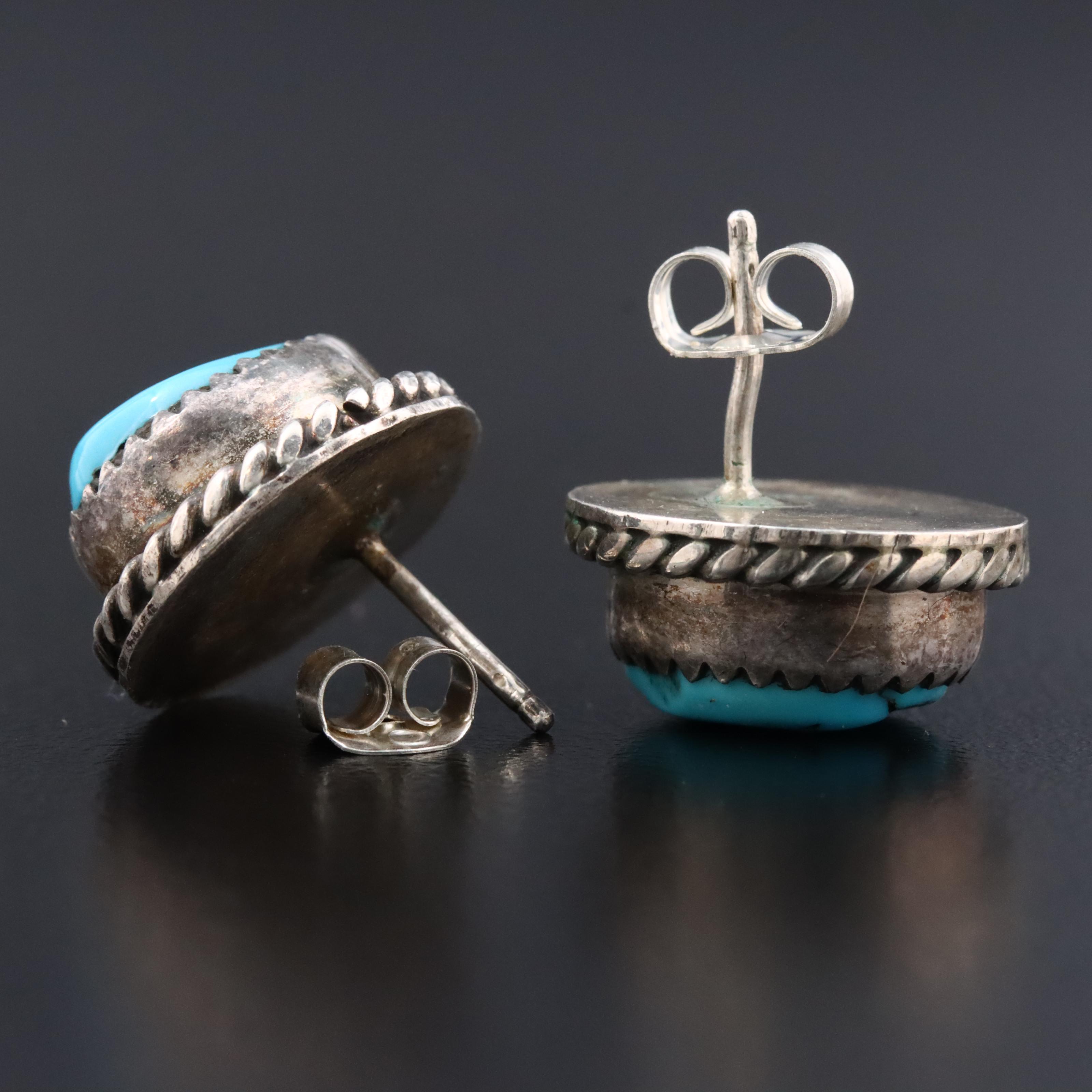 Sterling Turquoise Earrings