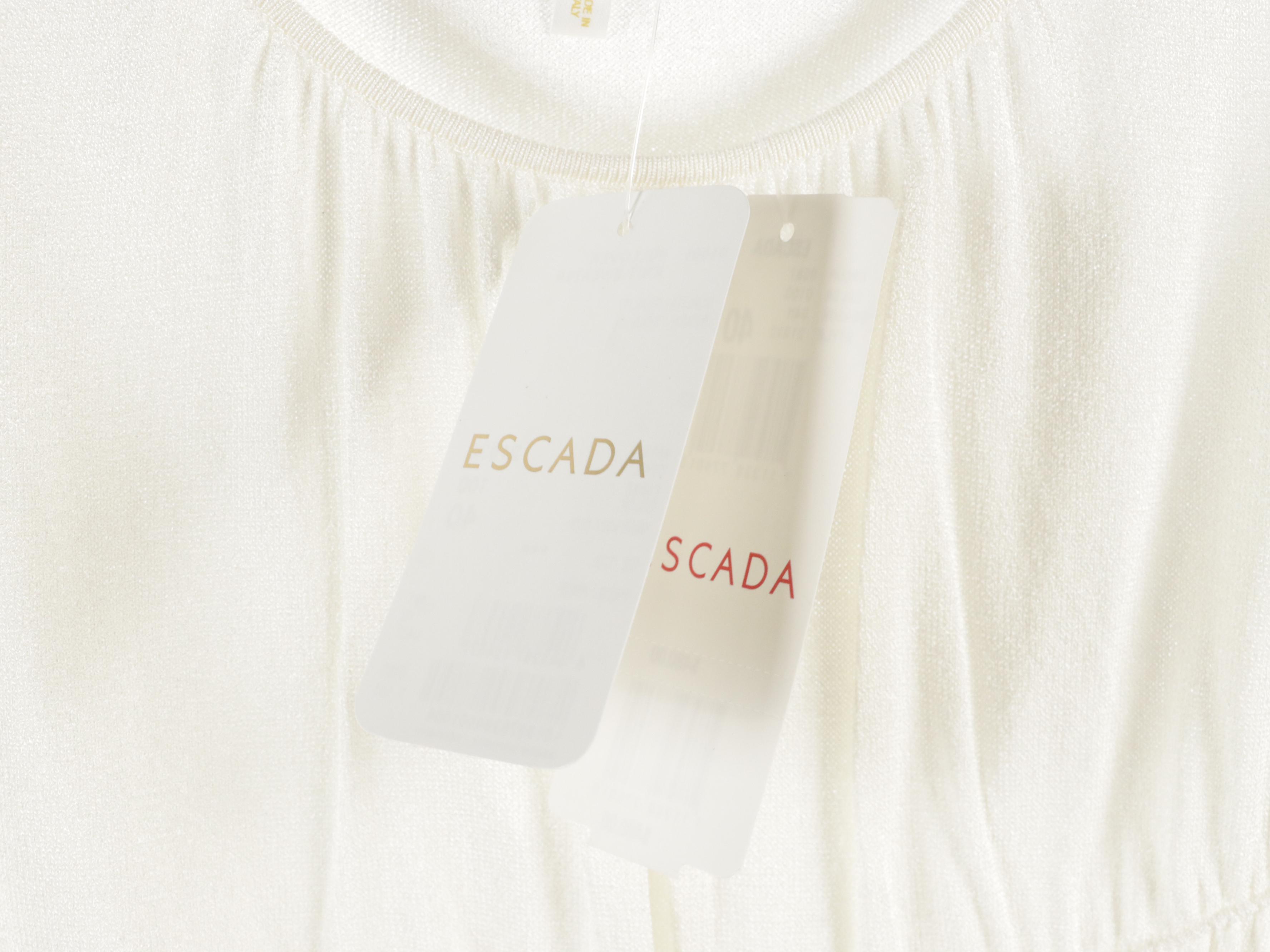Escada Embellished and Shirred Sweater Knit Tops and Jersey Polo Shirt
