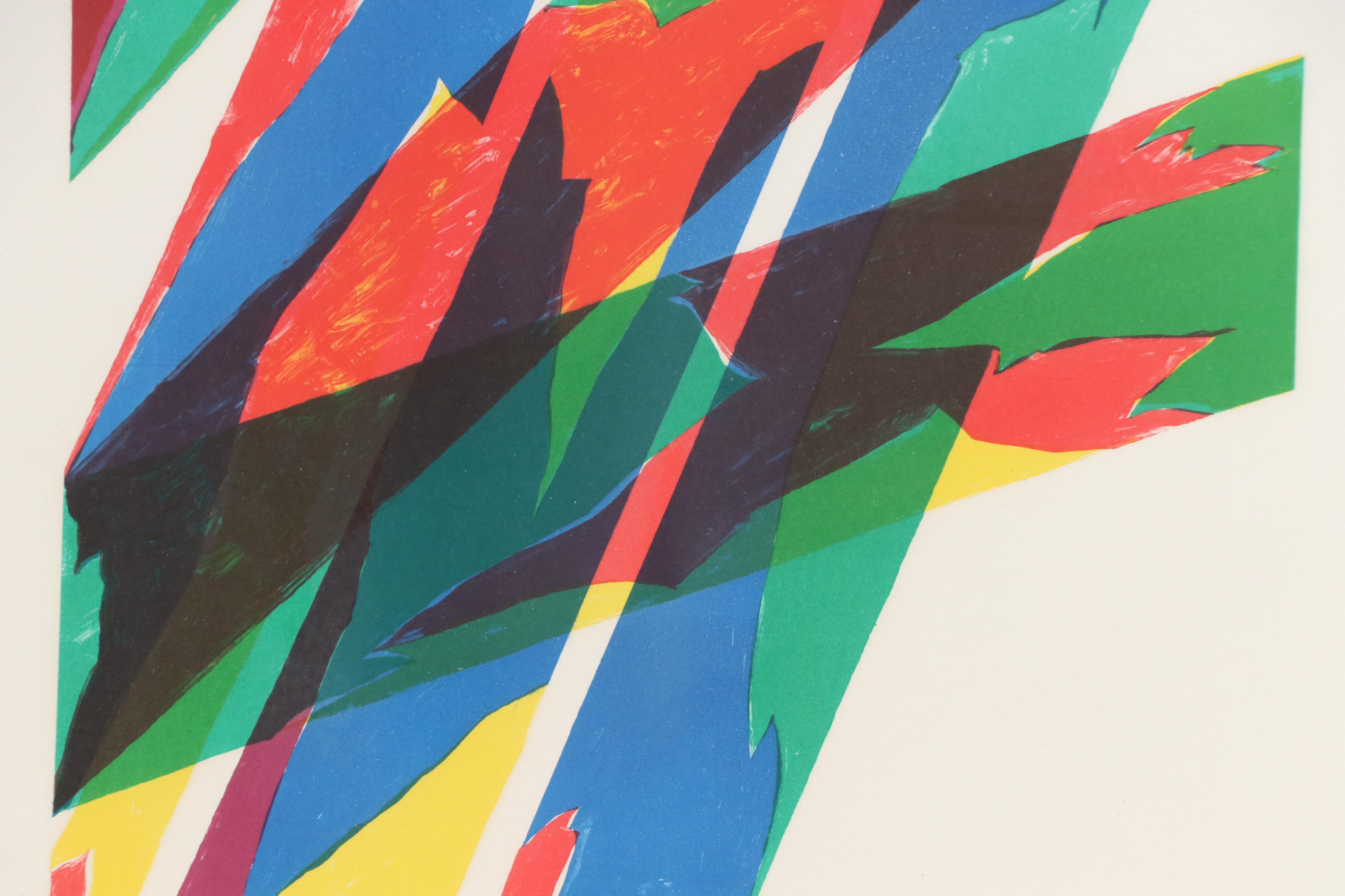 Piero Dorazio Lithograph of Colorful Abstraction, 1970