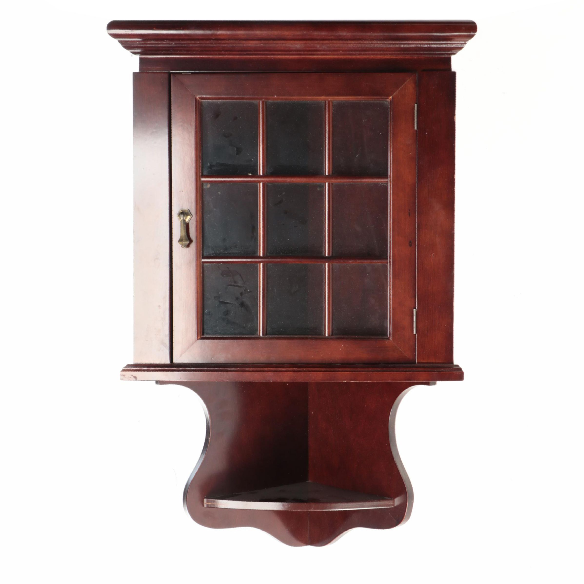 The Bombay Company Wood Corner Curio Cabinet