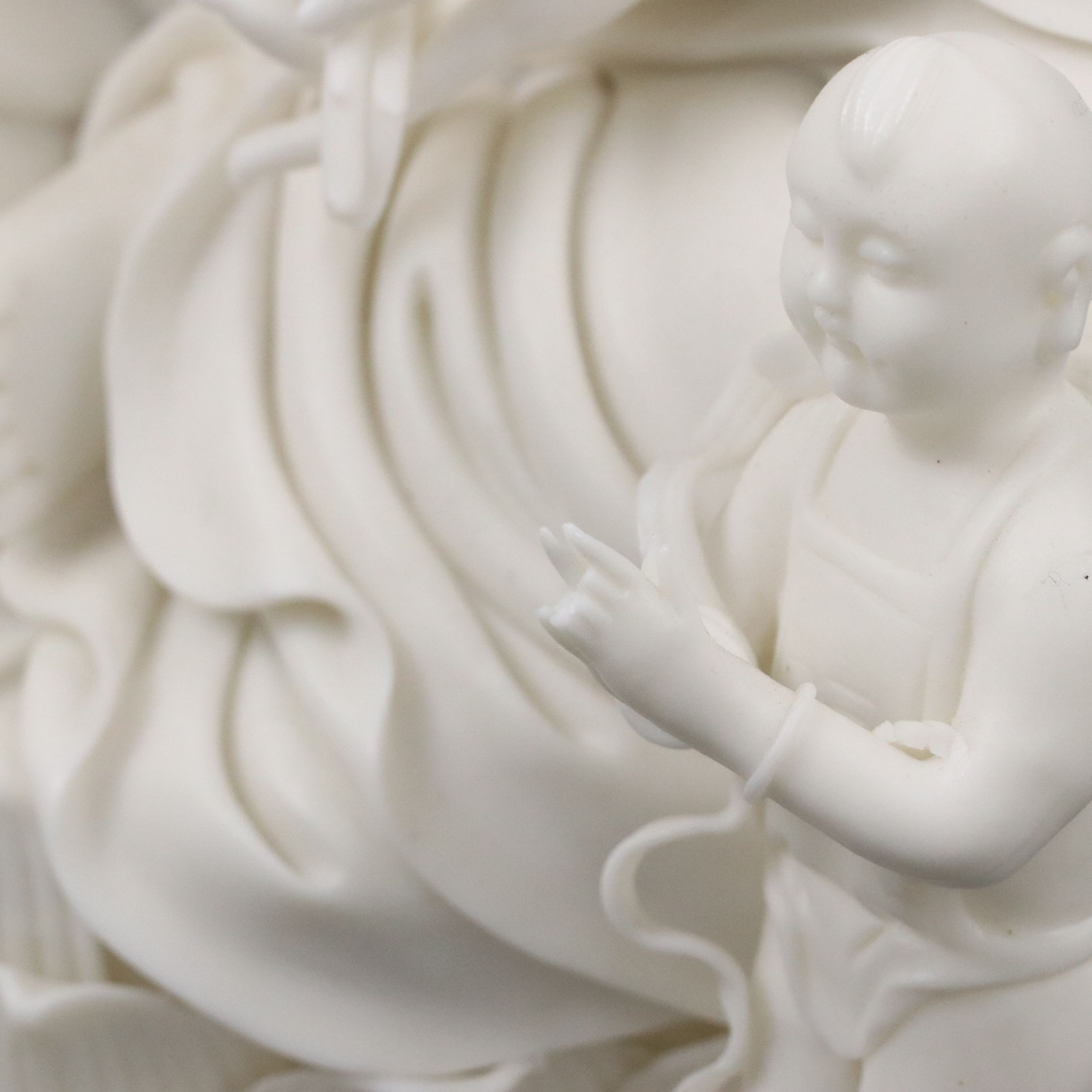 Chinese Guanyin Bisque Porcelain Figure