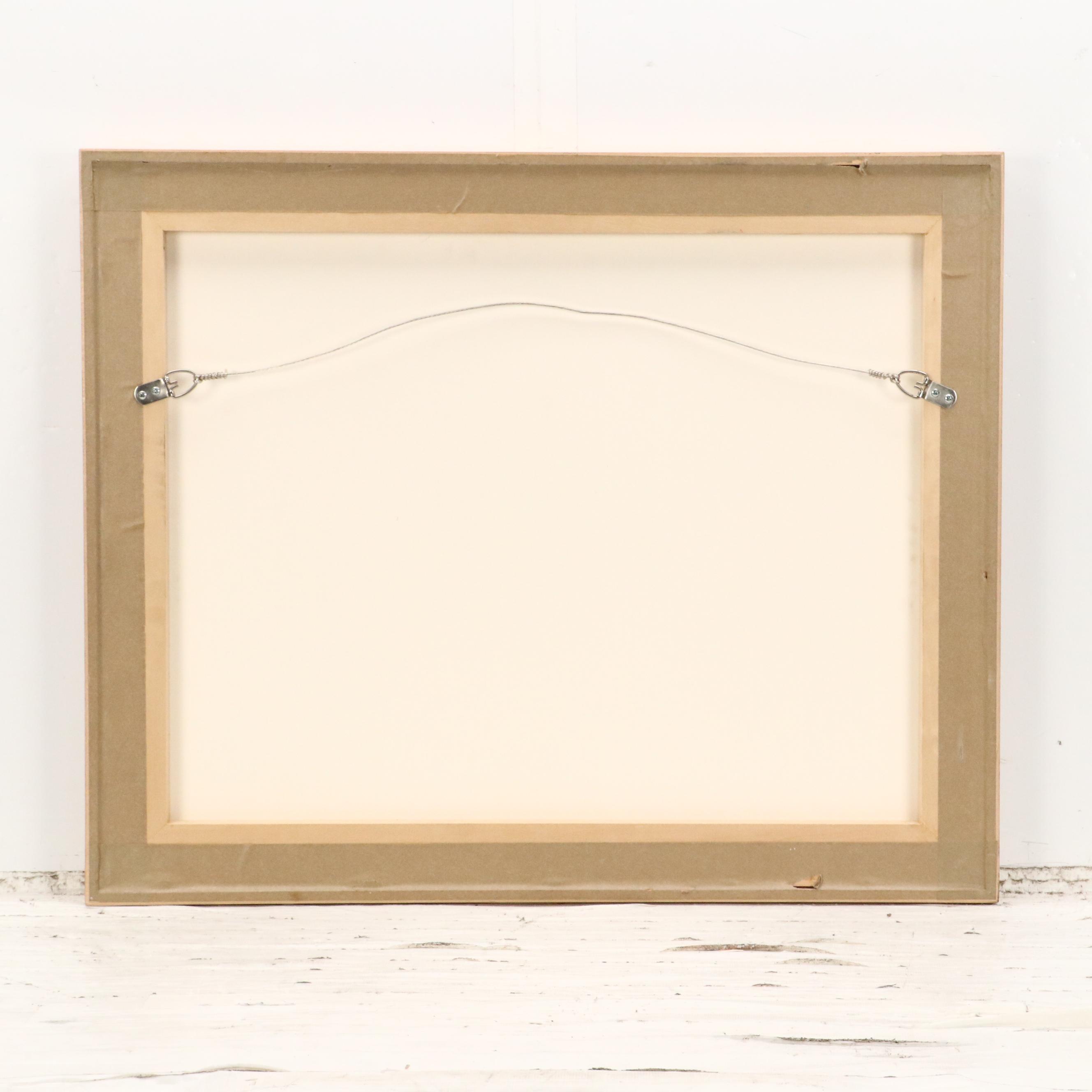 William Gaskin Landscape Watercolor Painting of Snowy Mountain Peak, 1933