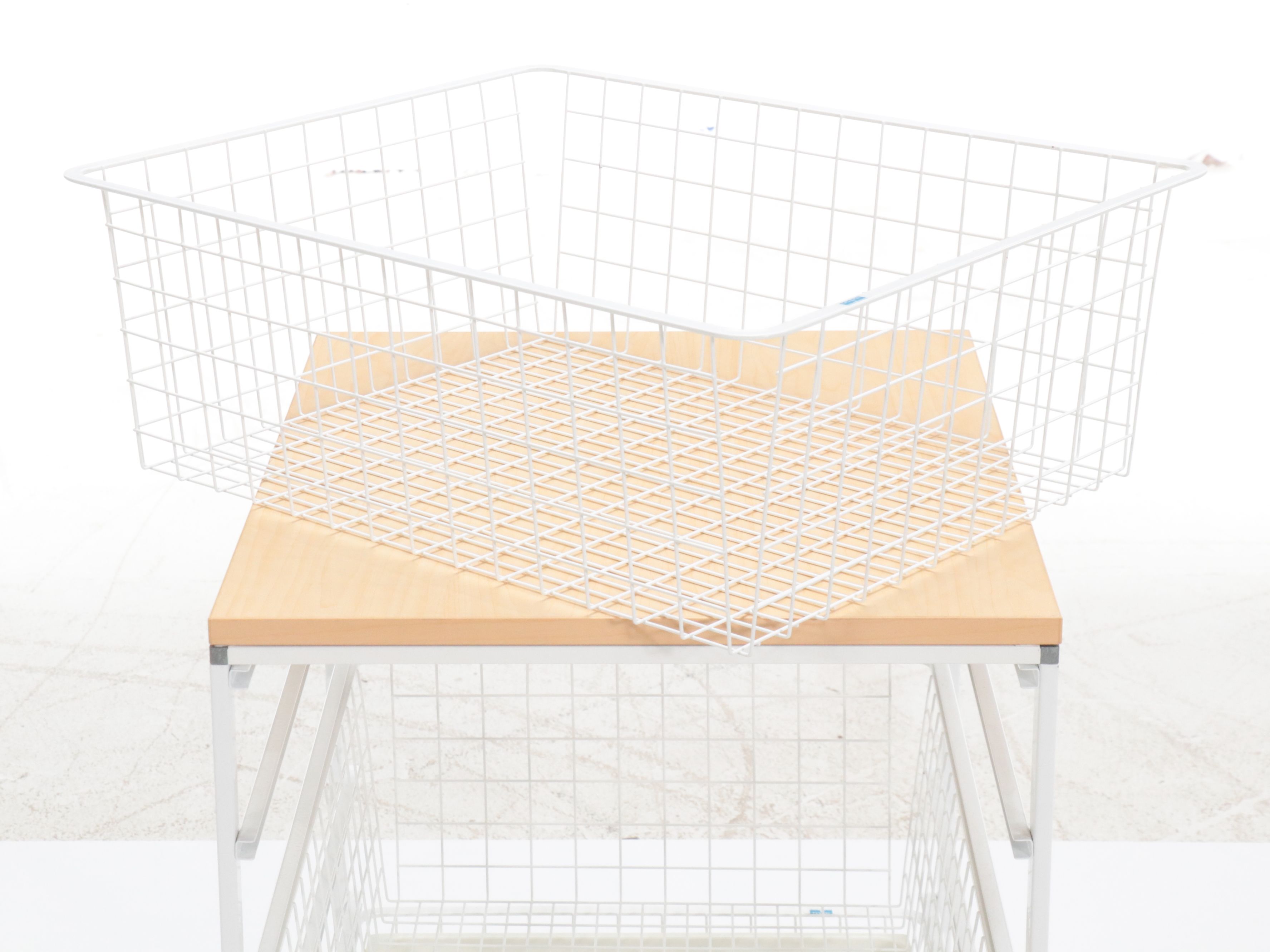 Contemporary Wood and Metal Closet Organization Furniture