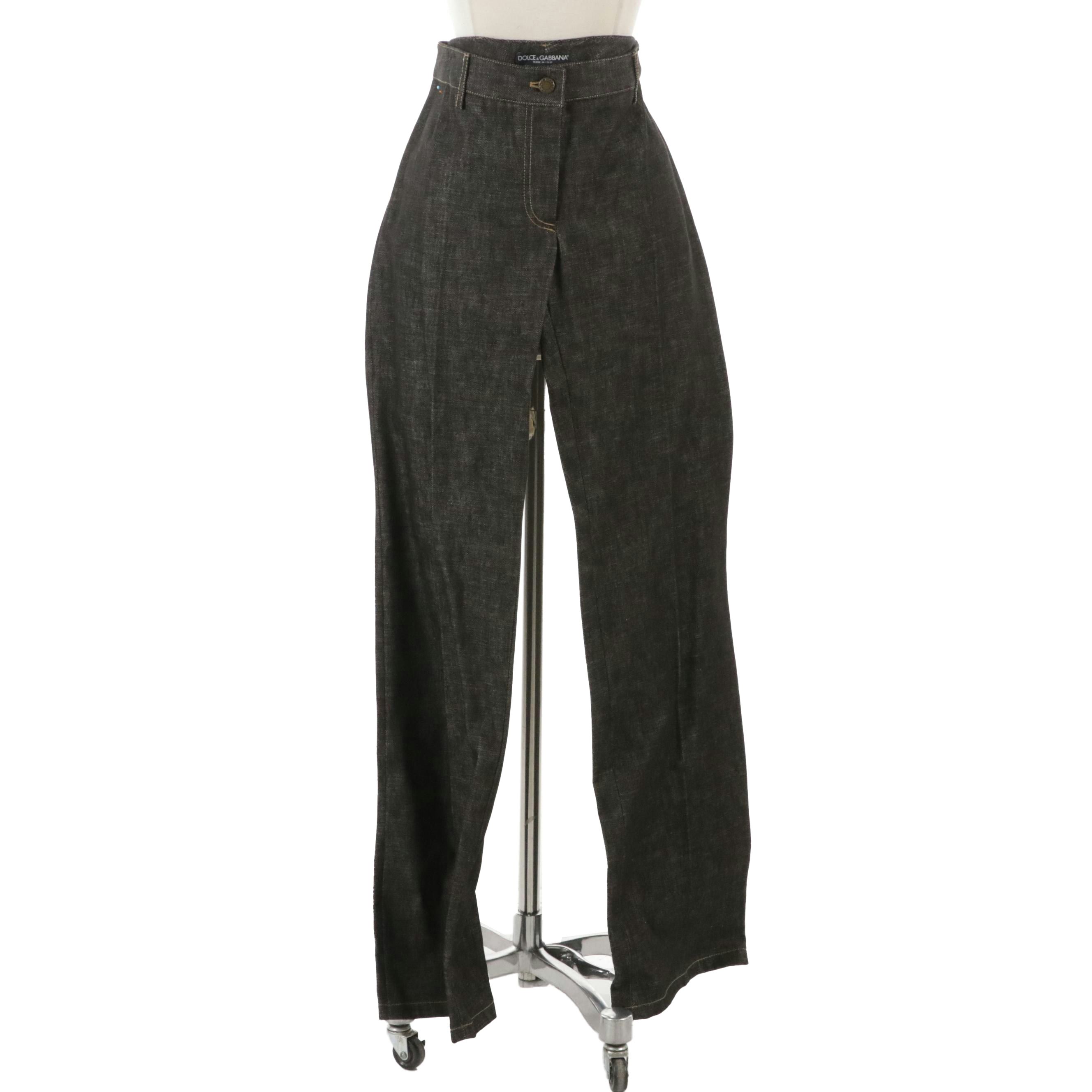 Dolce & Gabbana Butterfly Pocket Jeans in Cotton Denim